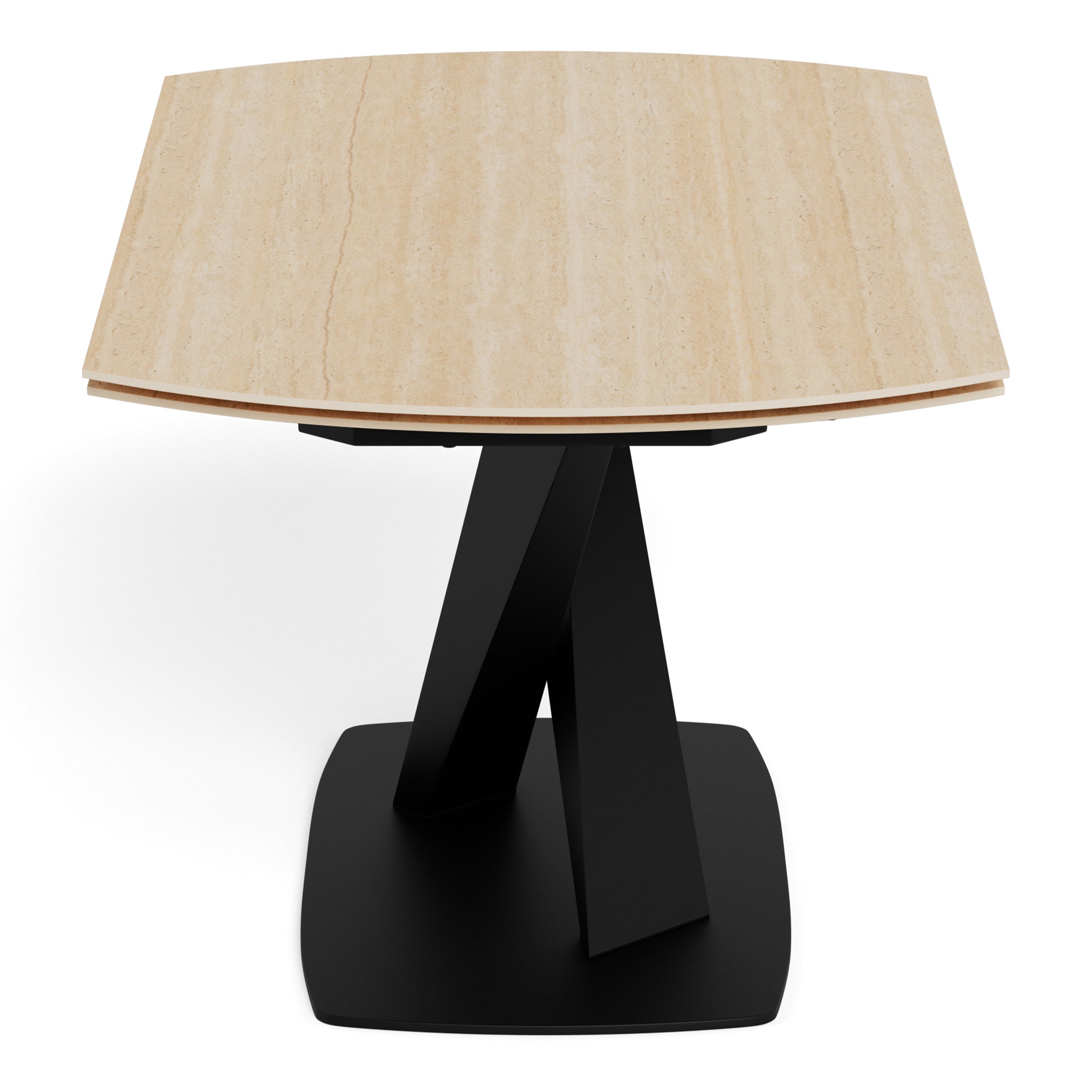 Morella Oval Extending Dining Table in Sand Ceramic 160–240cm