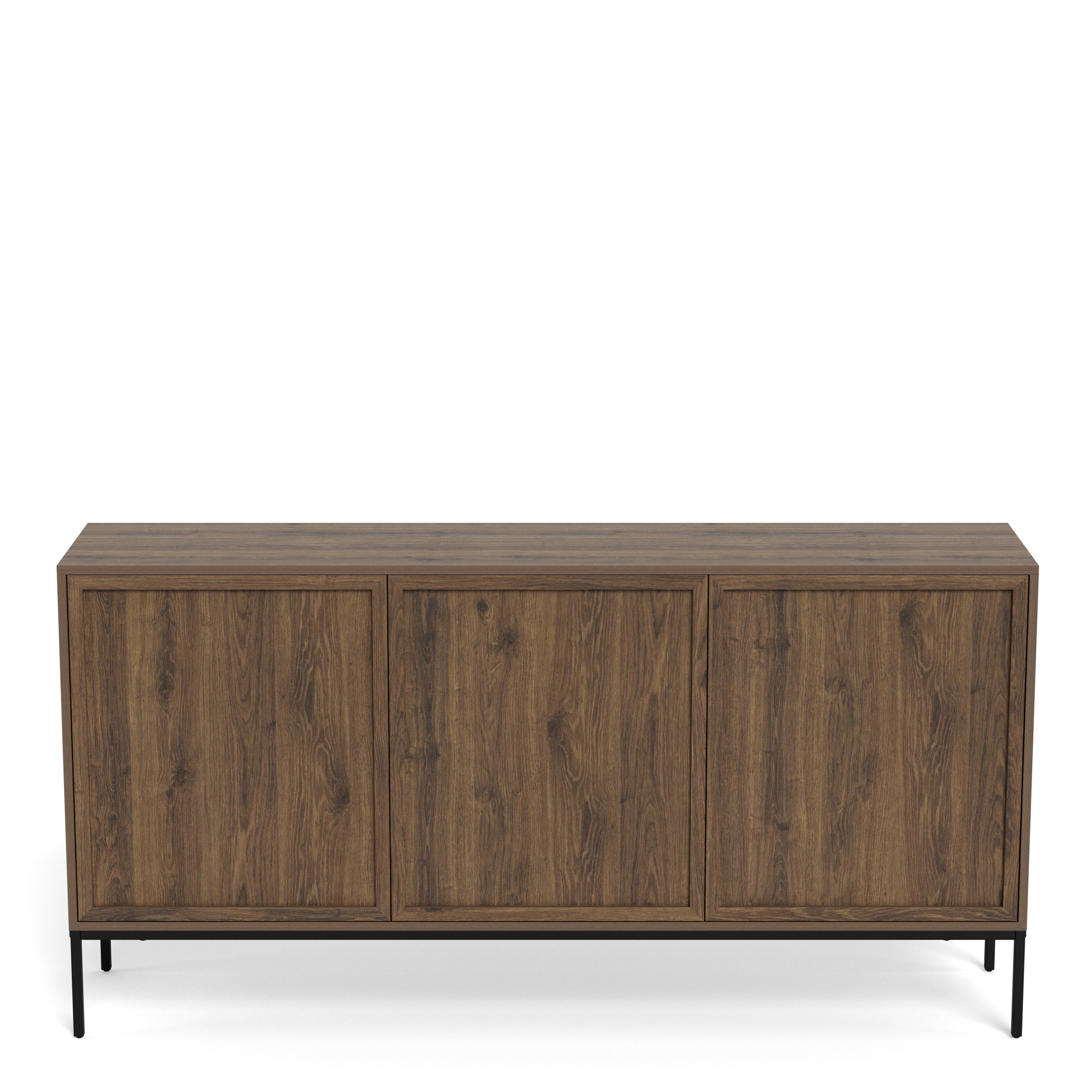 Palmdale Sideboard with 3 Doors in Smoked Oak