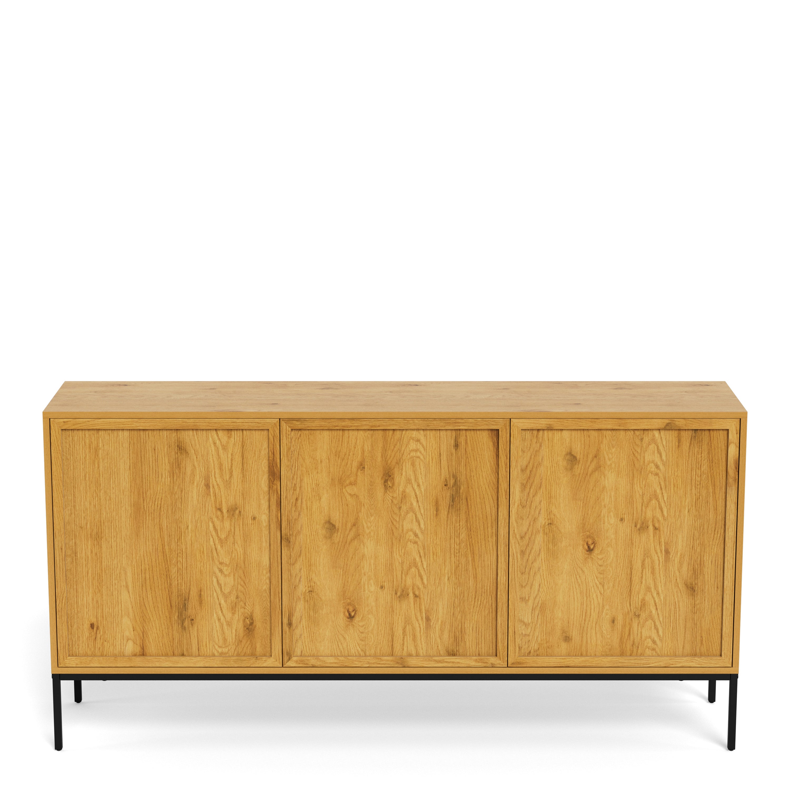 Palmdale Sideboard with 3 Doors in Wild Oak