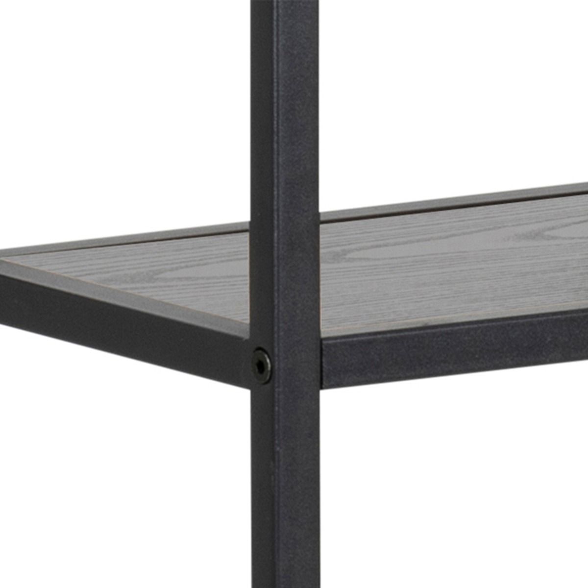 Seaford Black Metal Wall Shelf with 3 Additional Black Shelves – FTG, view 5