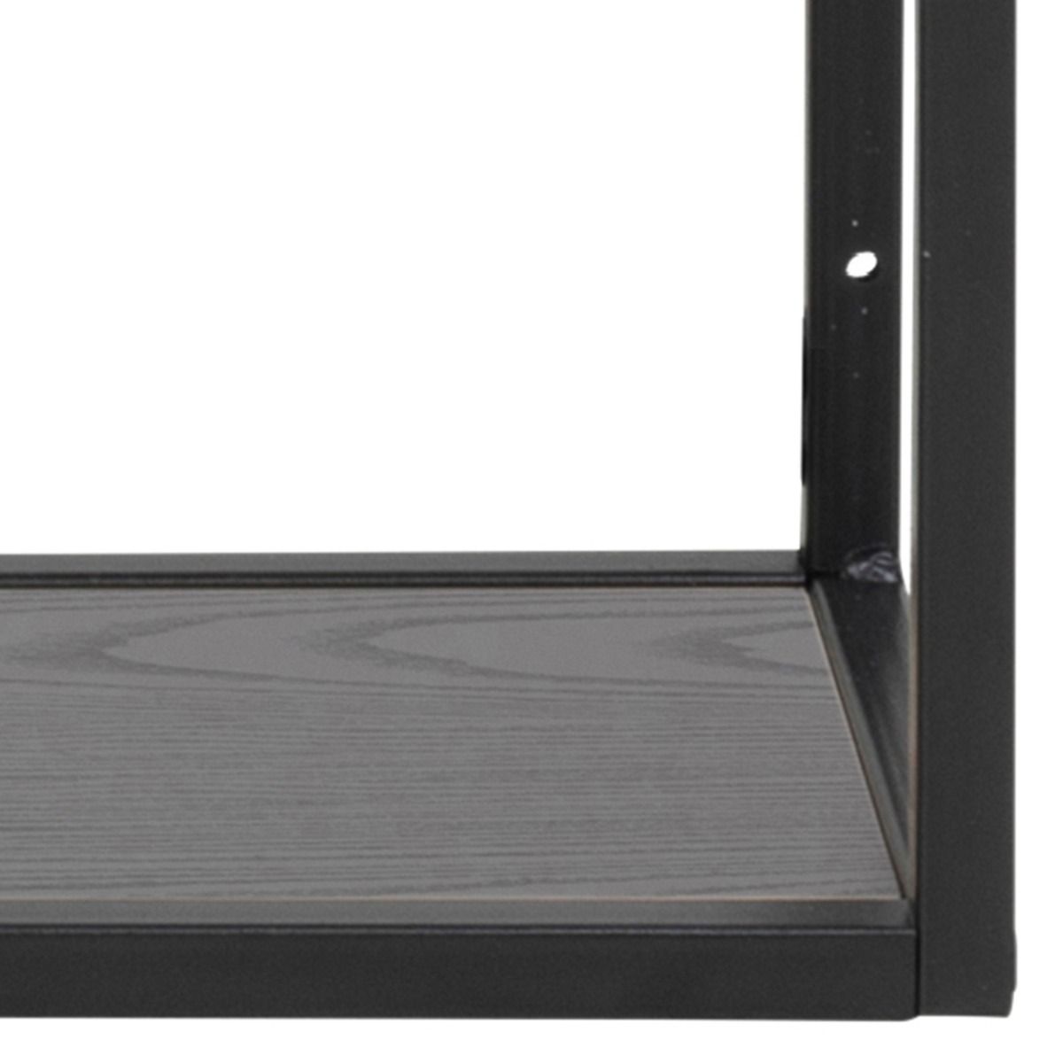 Seaford Black Metal Wall Shelf with 3 Additional Black Shelves – FTG, view 6