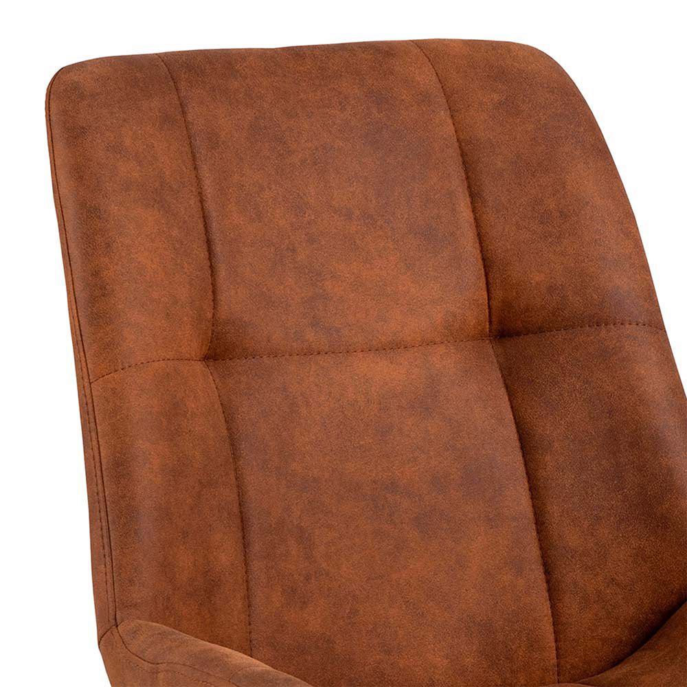 Waylor Dining Chair in Brown Fabric Set of 2 – FTG, view 6