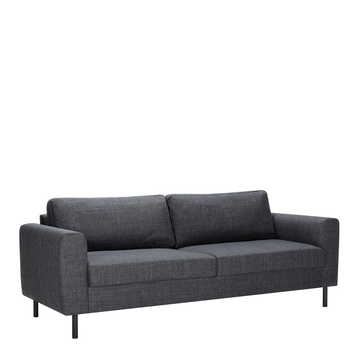 Omaha 3 Seater Sofa in Dark Grey Basel Fabric – FTG