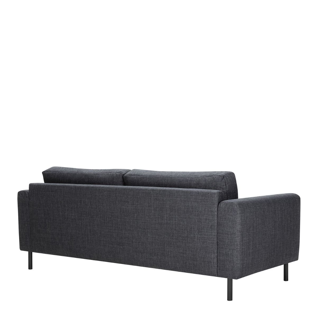 Omaha 3 Seater Sofa in Dark Grey Basel Fabric – FTG, view 2