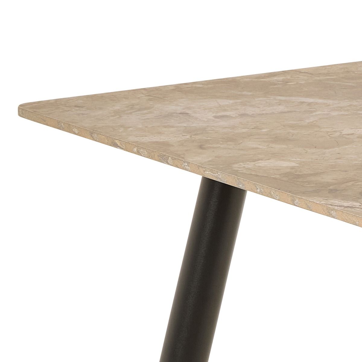 Wicklow Ceramic Dining Table Brown/Black – FTG, view 6