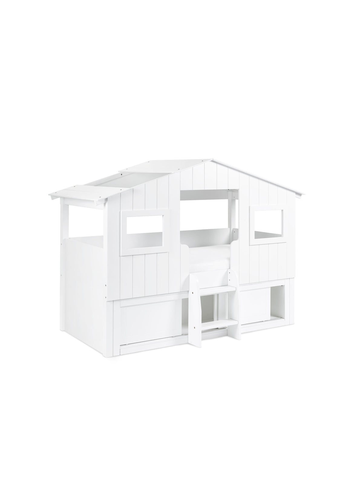 Acorn Treehouse Midsleeper & Storage Unit - White