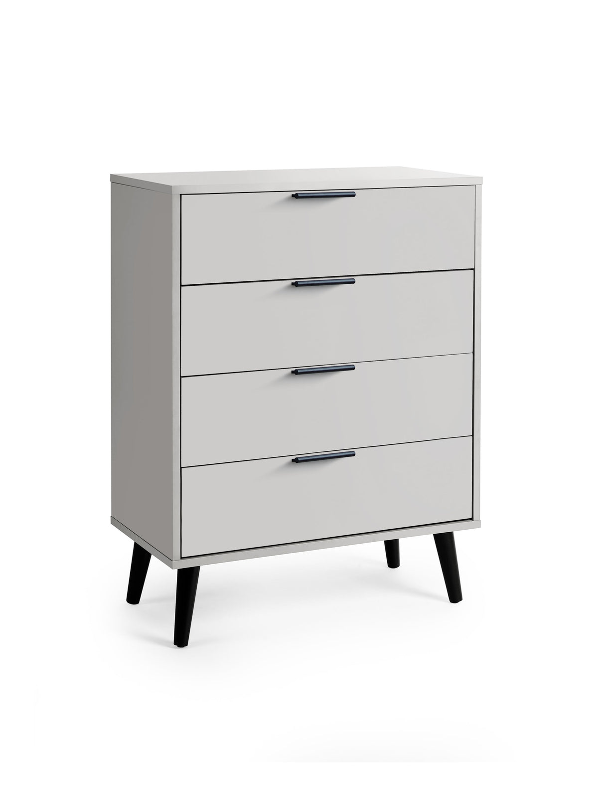 Alba 4 Drawer Wide Chest - Silk Grey
