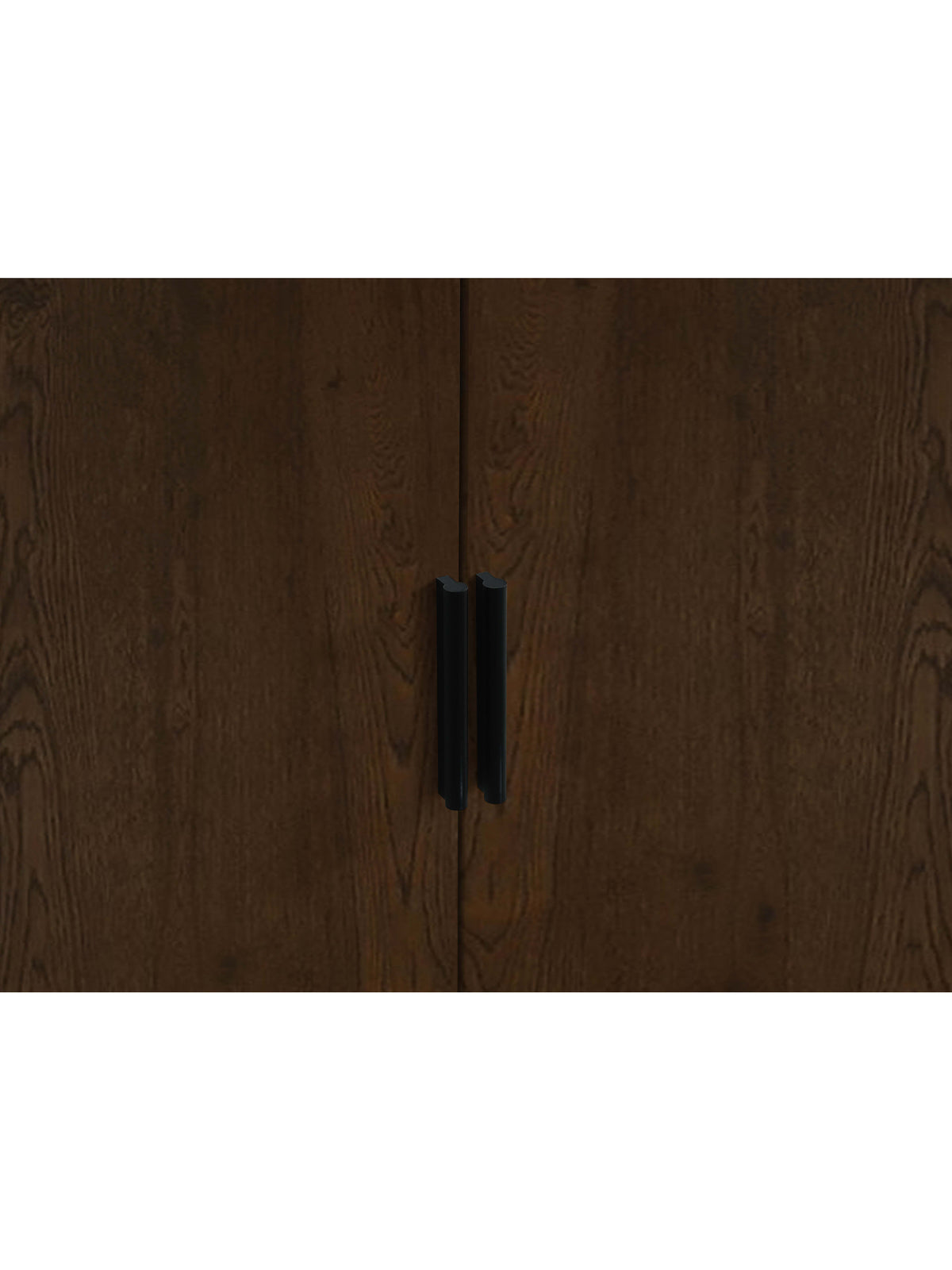 Alba 2 Door Wardrobe - Walnut/Black