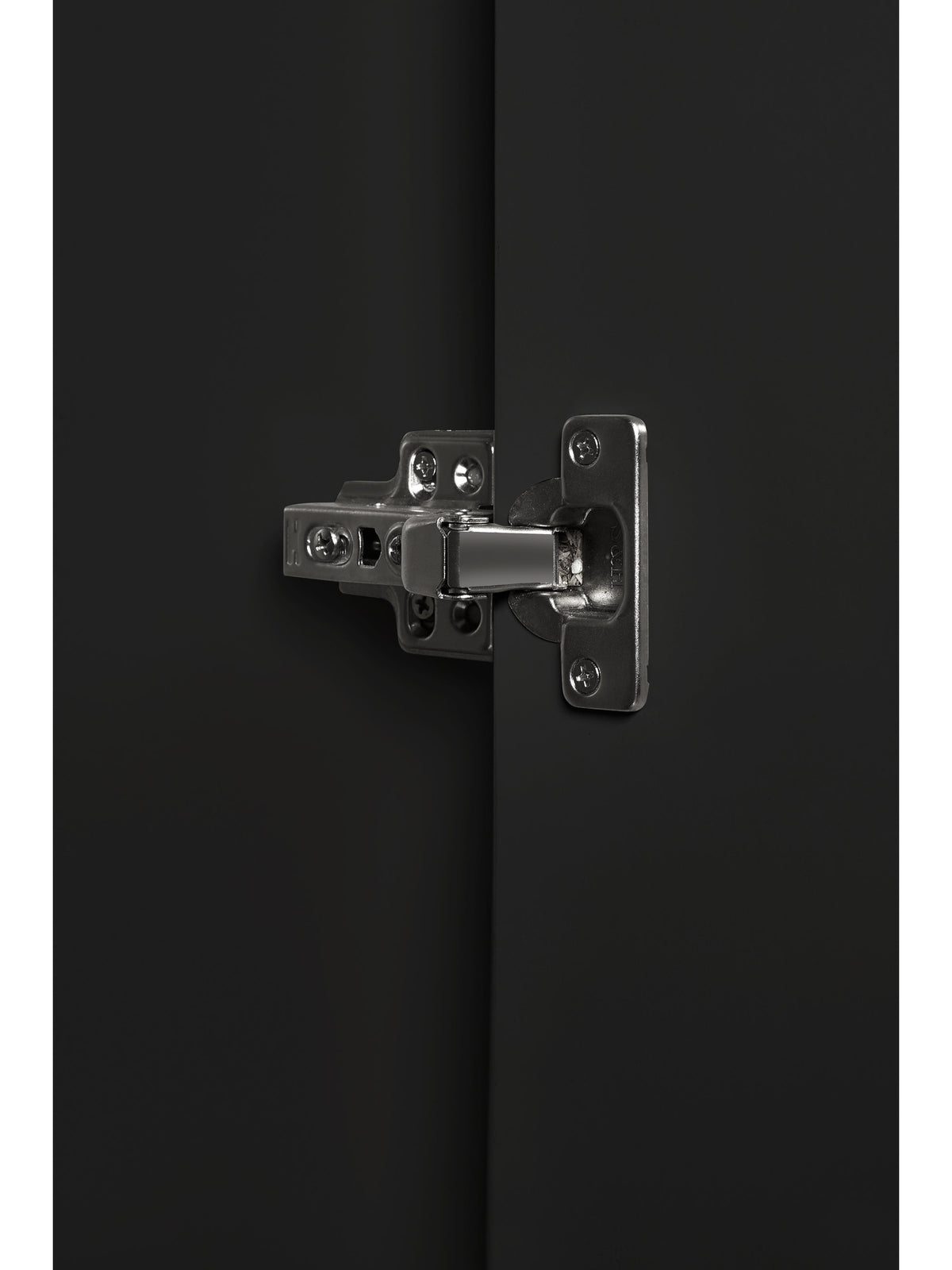 Alba 2 Door Wardrobe - Walnut/Black