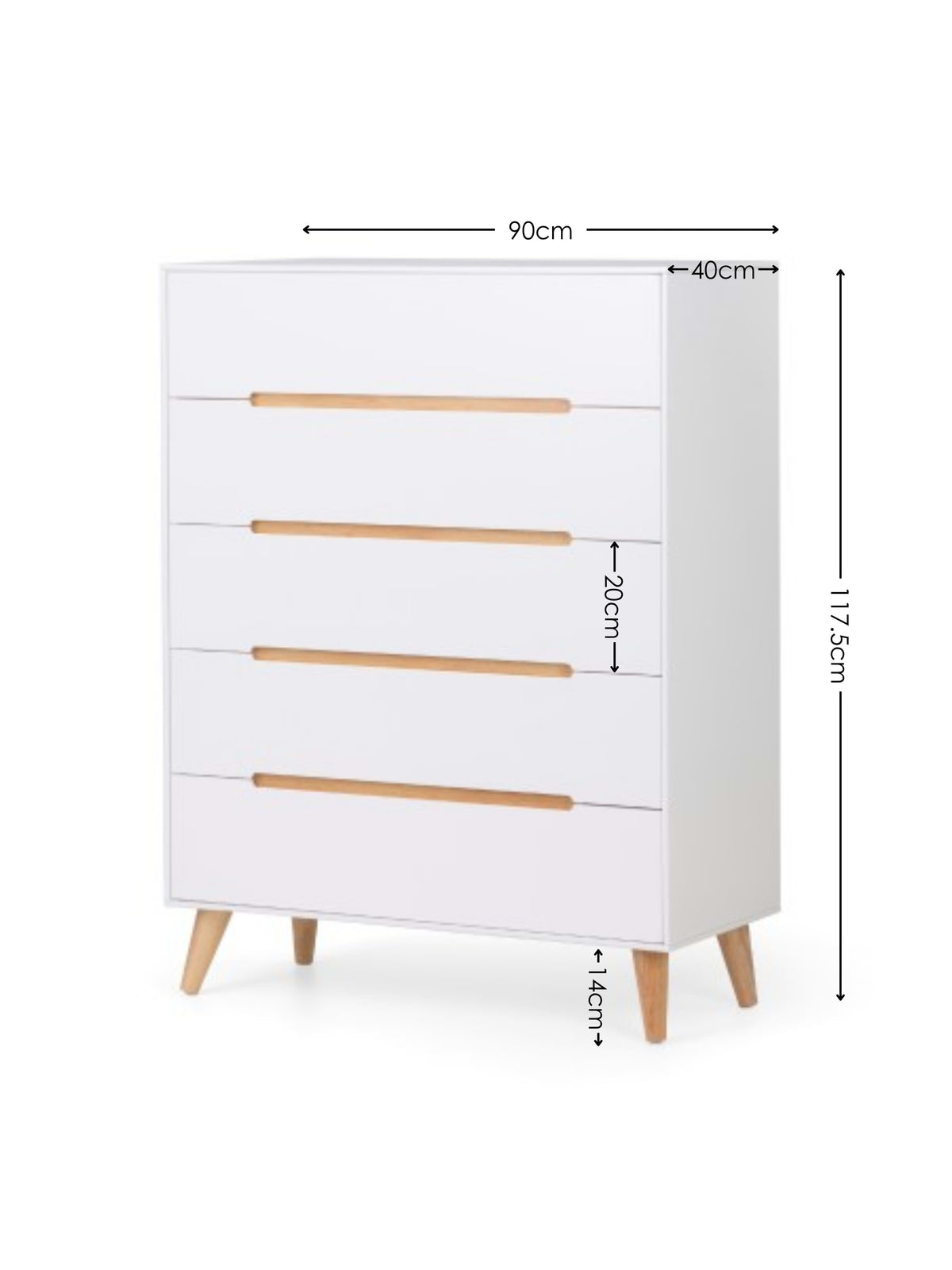 Alicia 5 Drawer Chest