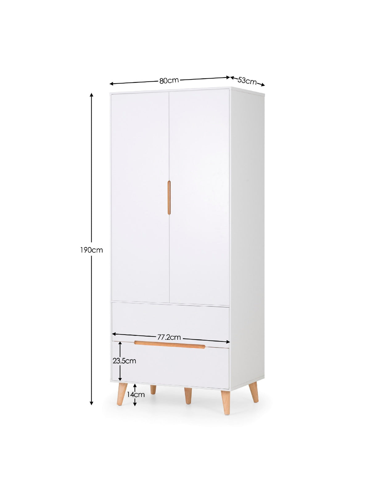 Alicia 2 Door Wardrobe