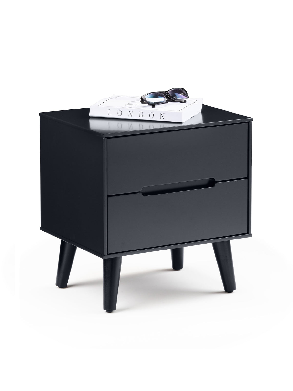 Alicia 2 Drawer Bedside - Anthracite