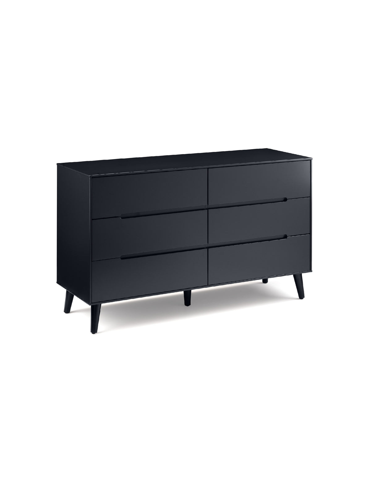 Alicia 6 Drawer Wide Chest - Anthracite