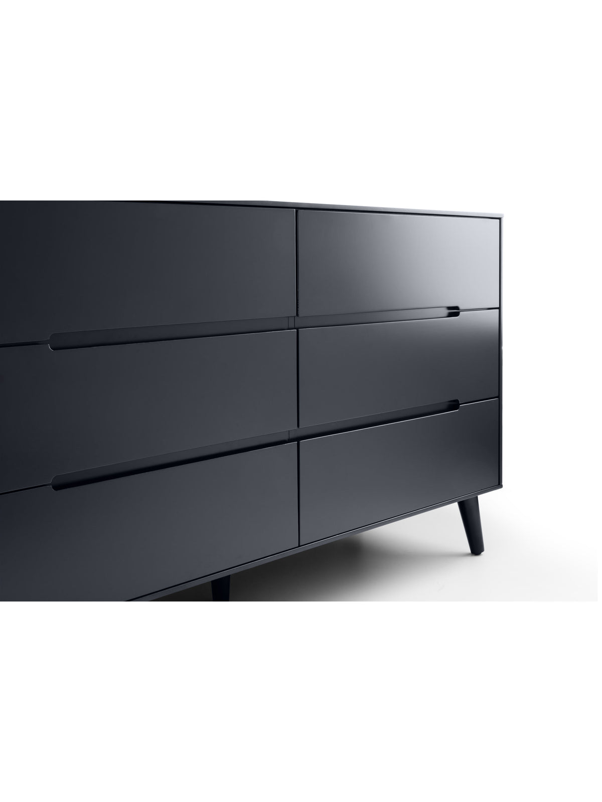 Alicia 6 Drawer Wide Chest - Anthracite
