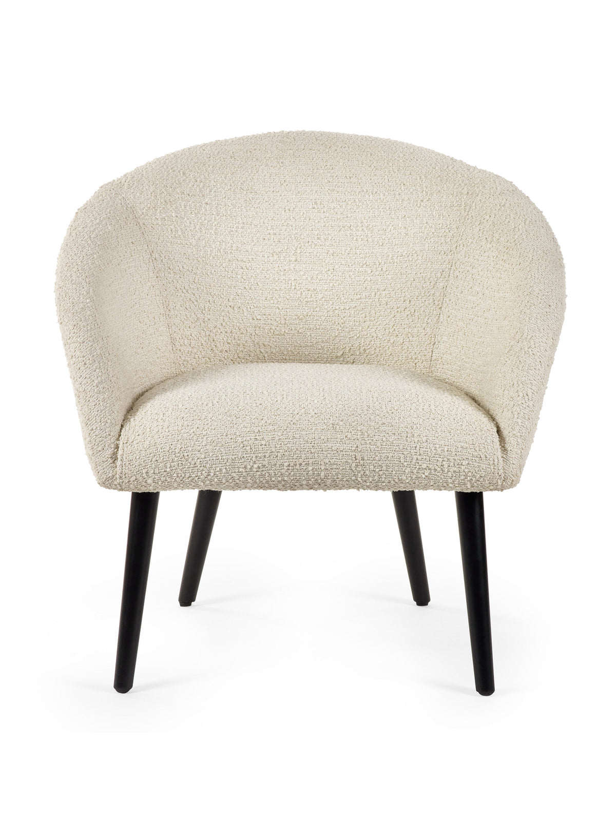 Amari Boucle Accent Chair - Ivory