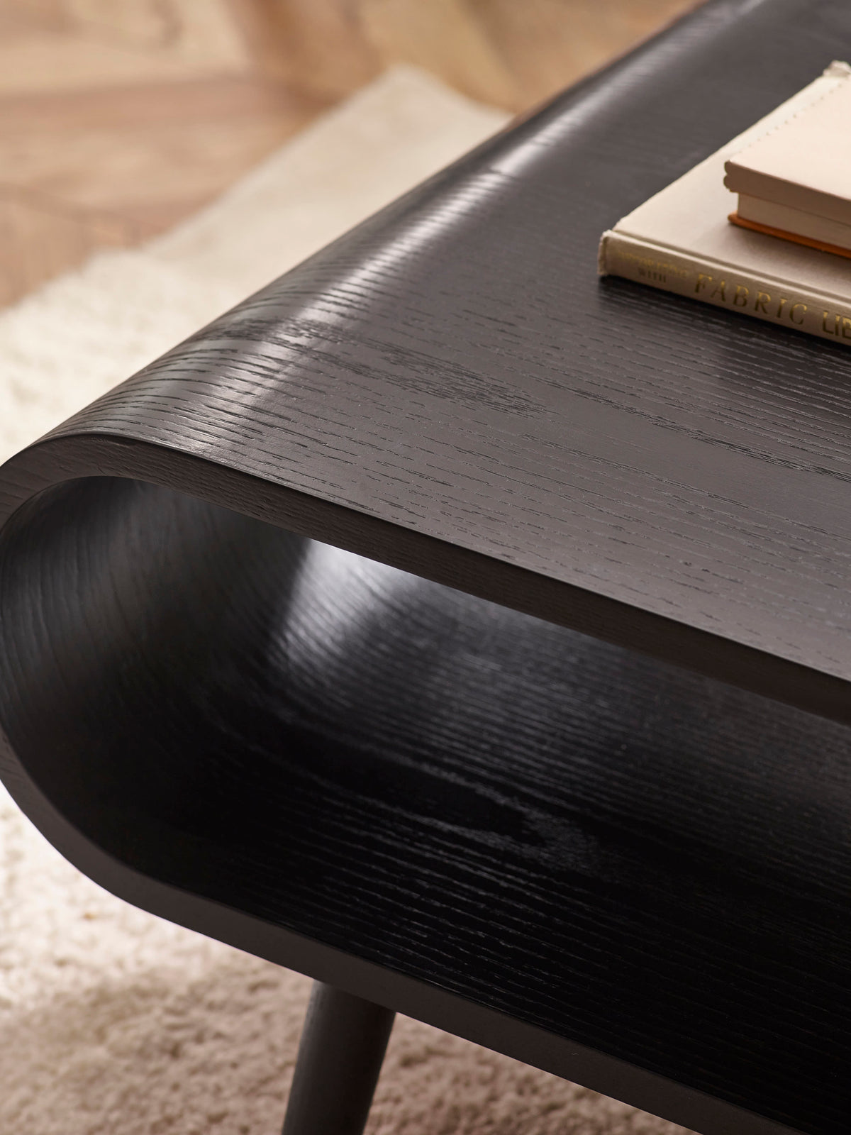 Apollo Black Ash 100cm Rectangular Coffee Table – Black Ash Effect