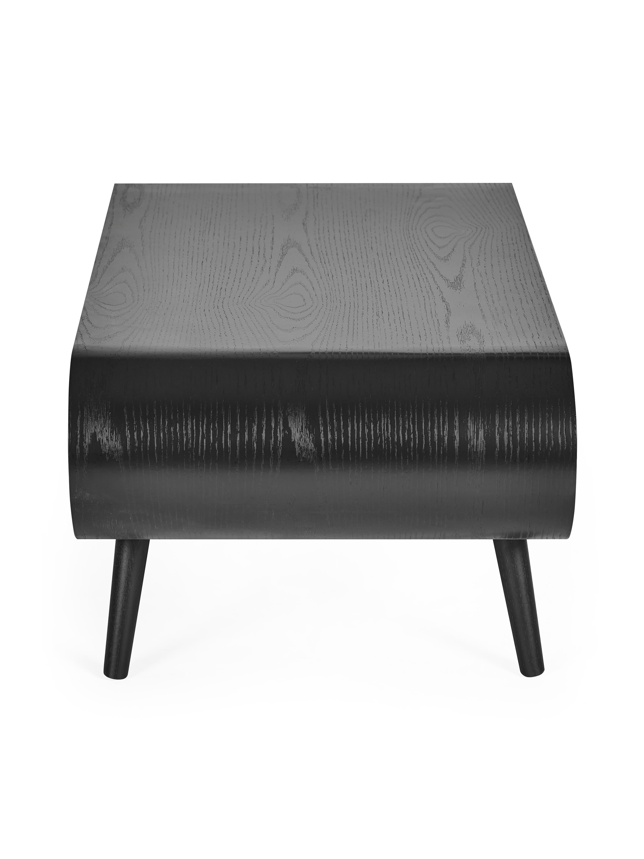 Apollo Black Ash 100cm Rectangular Coffee Table – Black Ash Effect