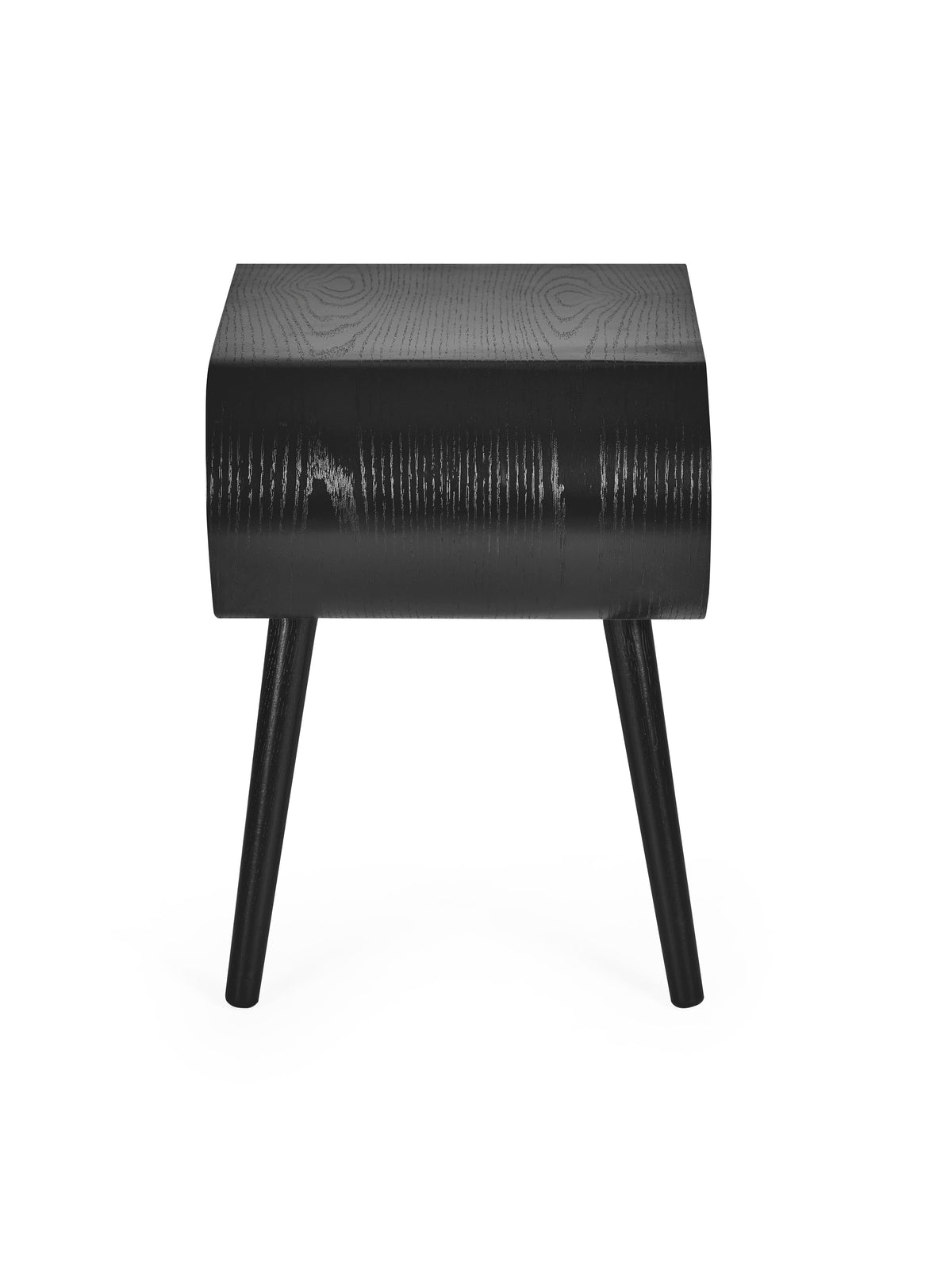 Apollo Black Ash 45cm Round Side Table – Black Ash Effect