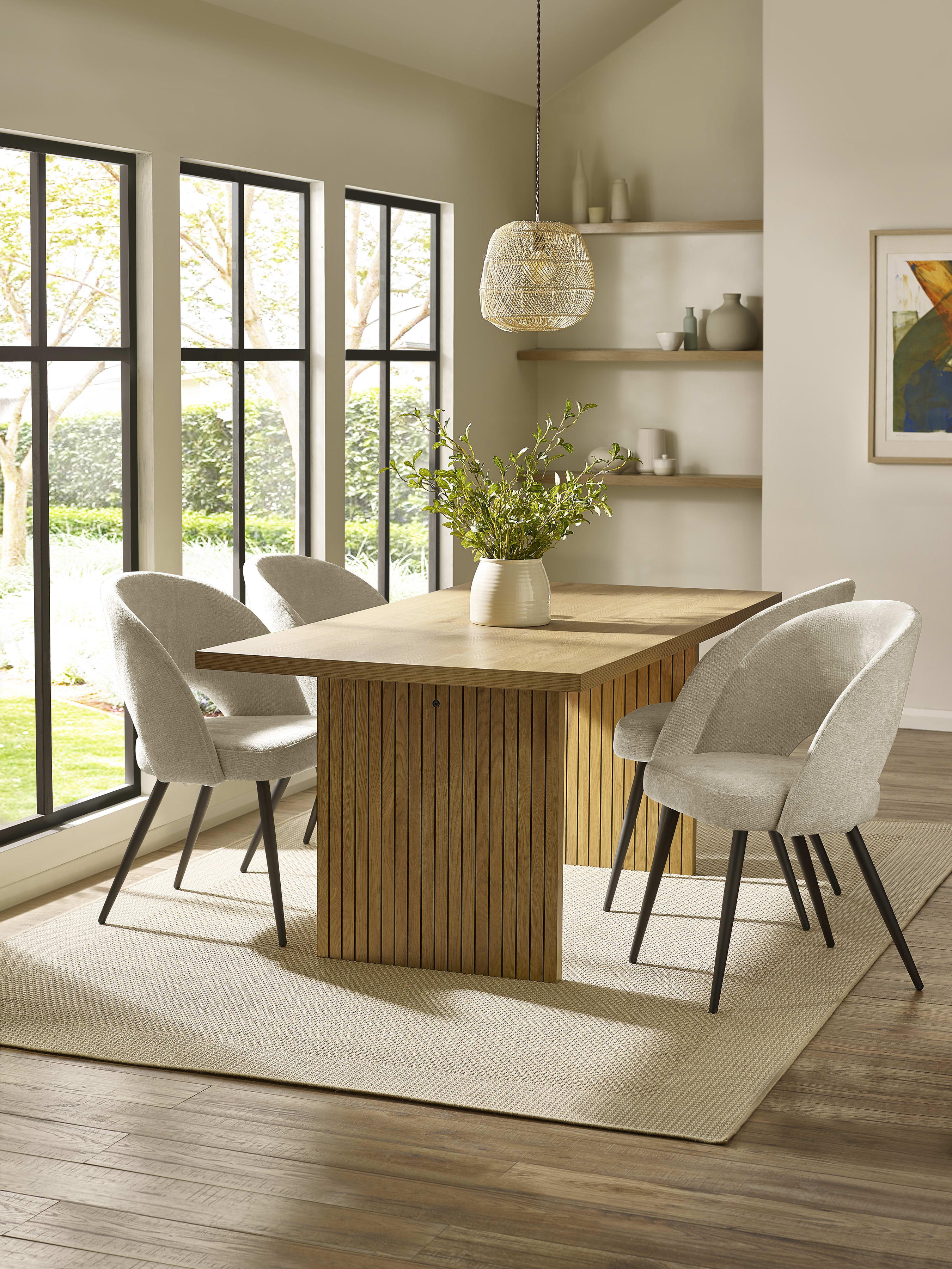 Arundel Rectangular Dining Table – Oak Effect