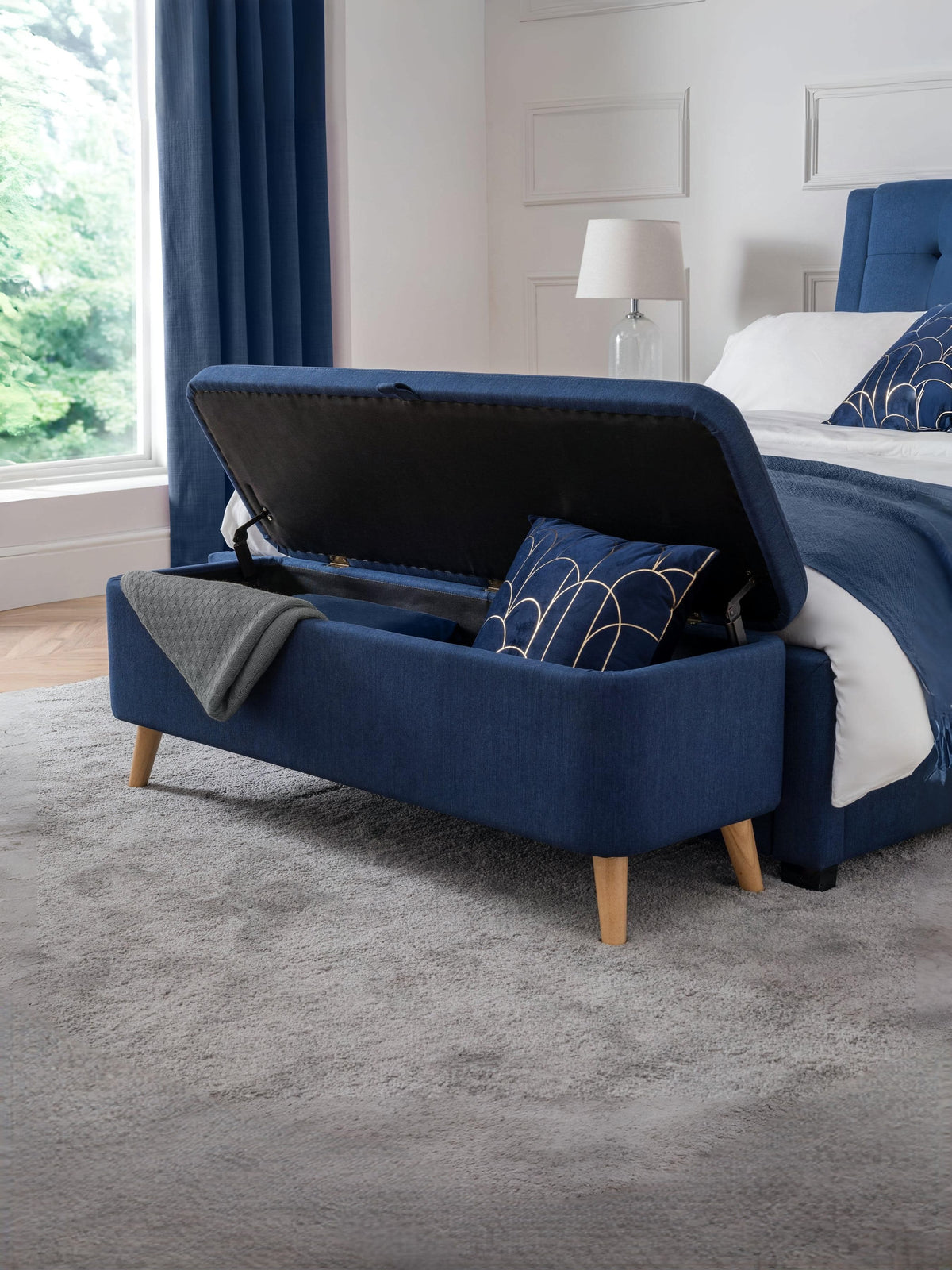 Astrid Blanket Box - Blue