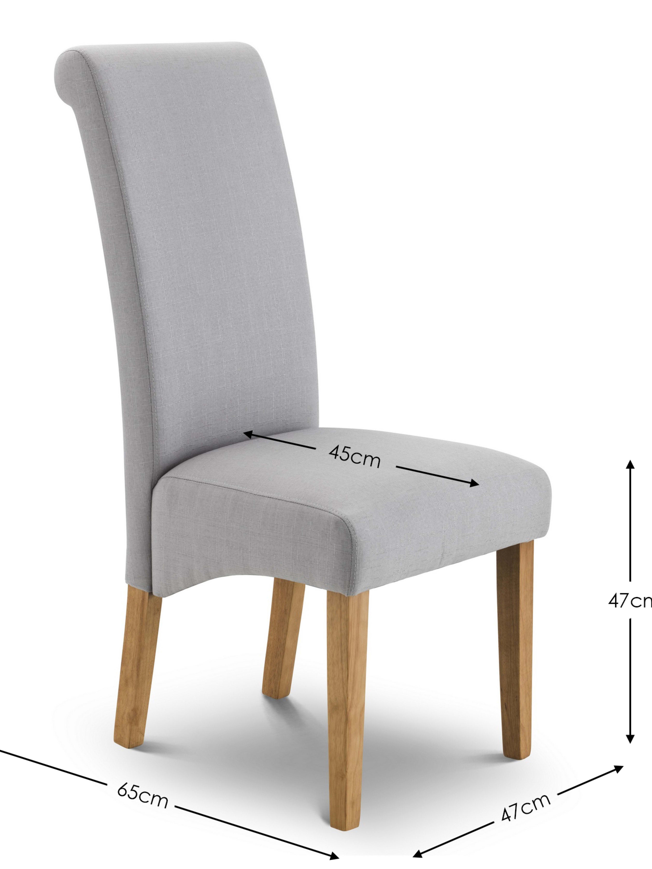 Astoria Extending Dining Table and 6 Rio Fabric Chairs – Oak