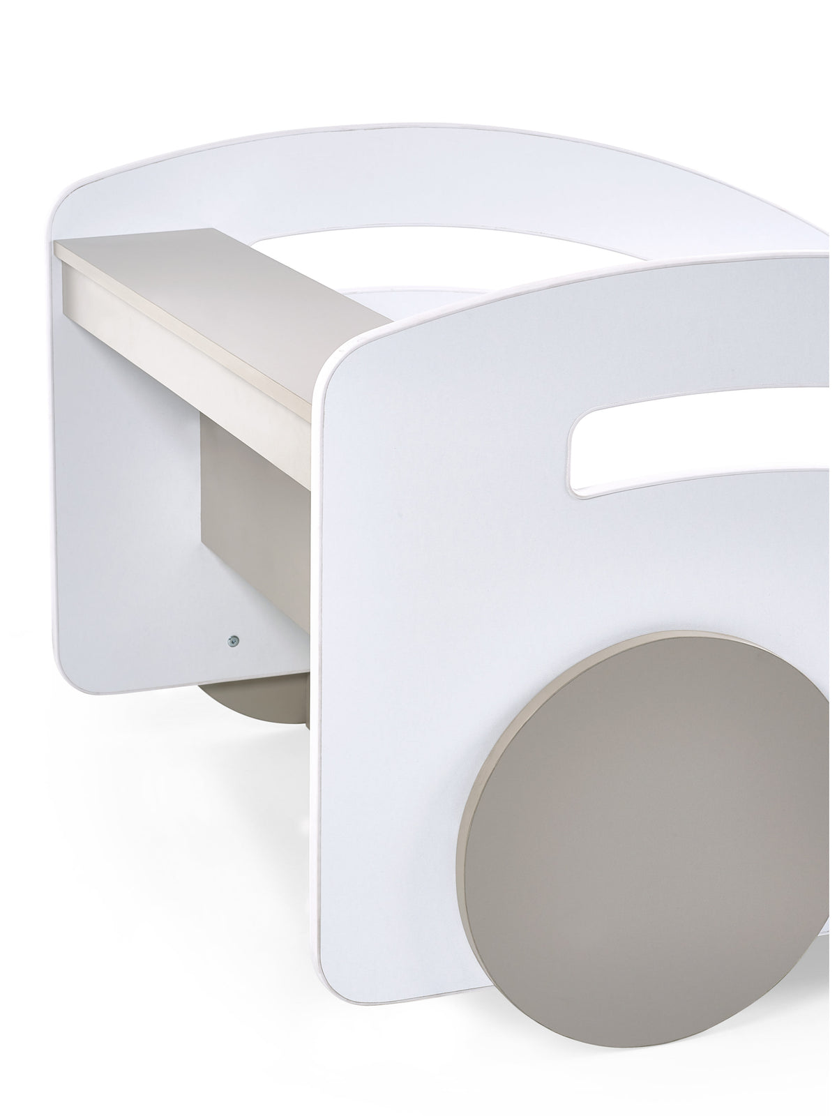 Atlantis Toddler Car Bed - White