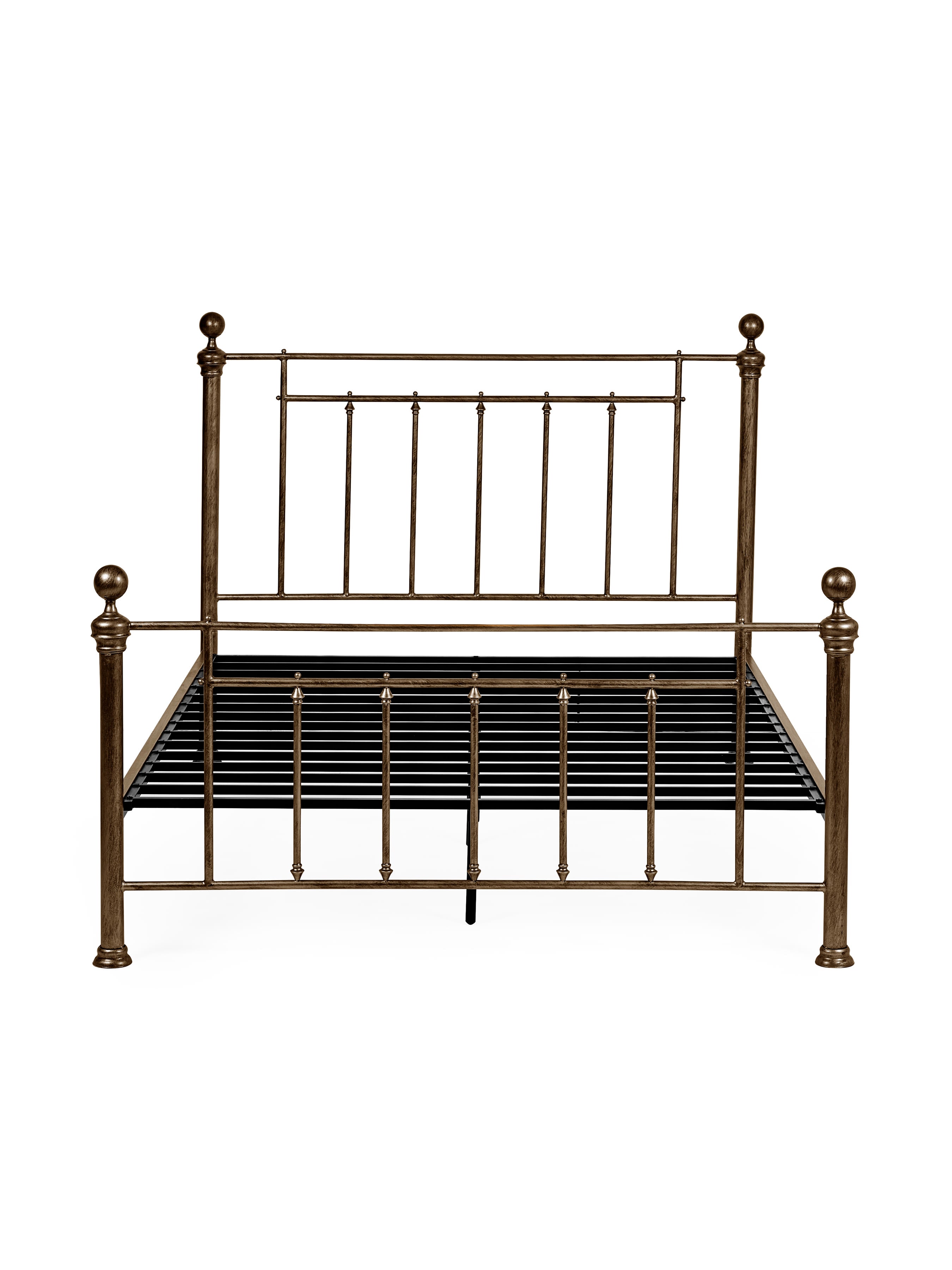 Aurealia Brass Effect Metal Bed