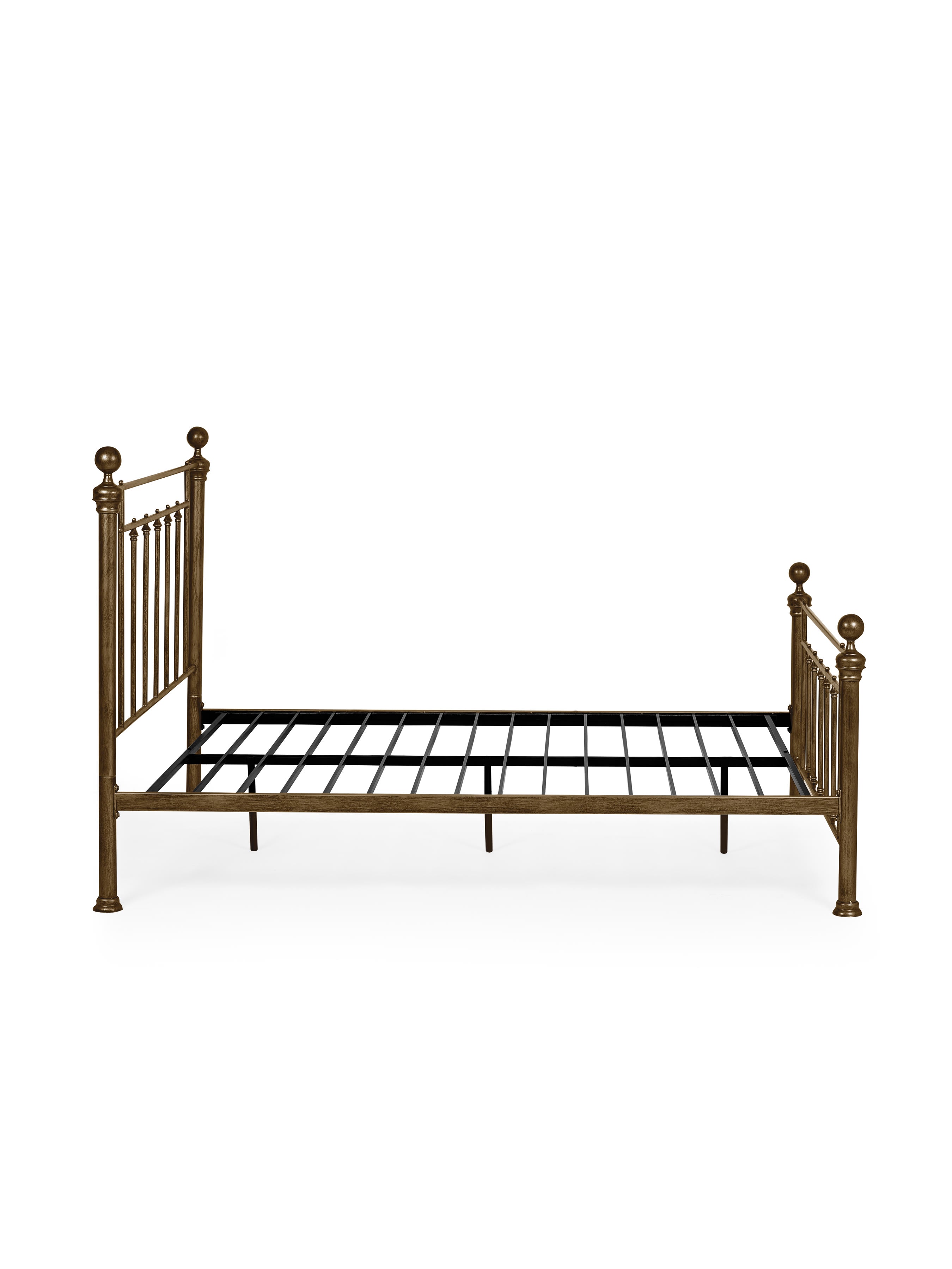Aurealia Brass Effect Metal Bed
