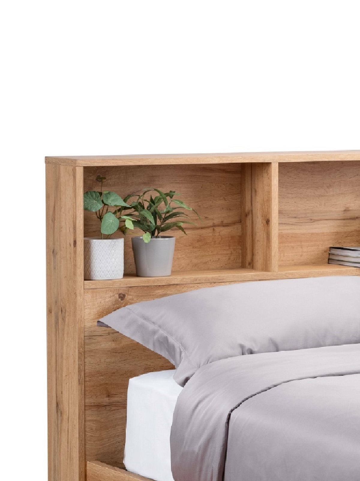 Bali Ottoman Storage Bed - Light Oak