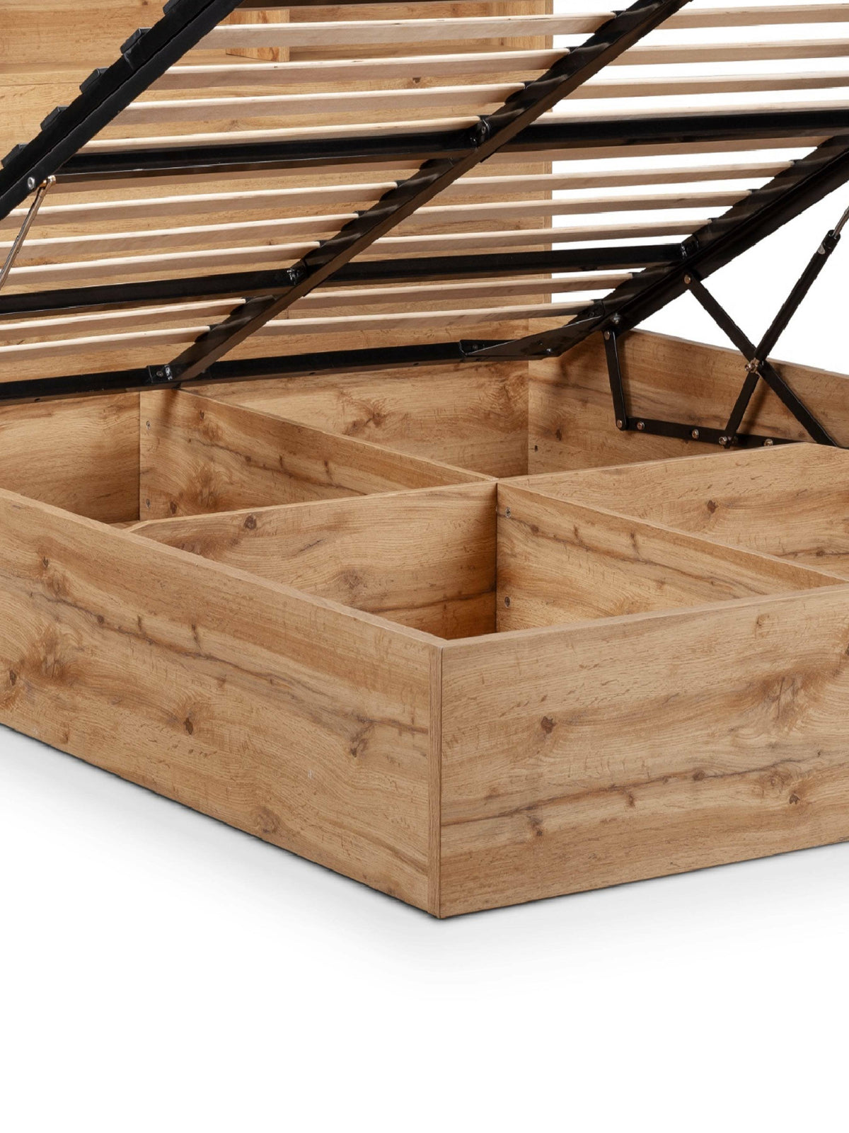 Bali Ottoman Storage Bed - Light Oak