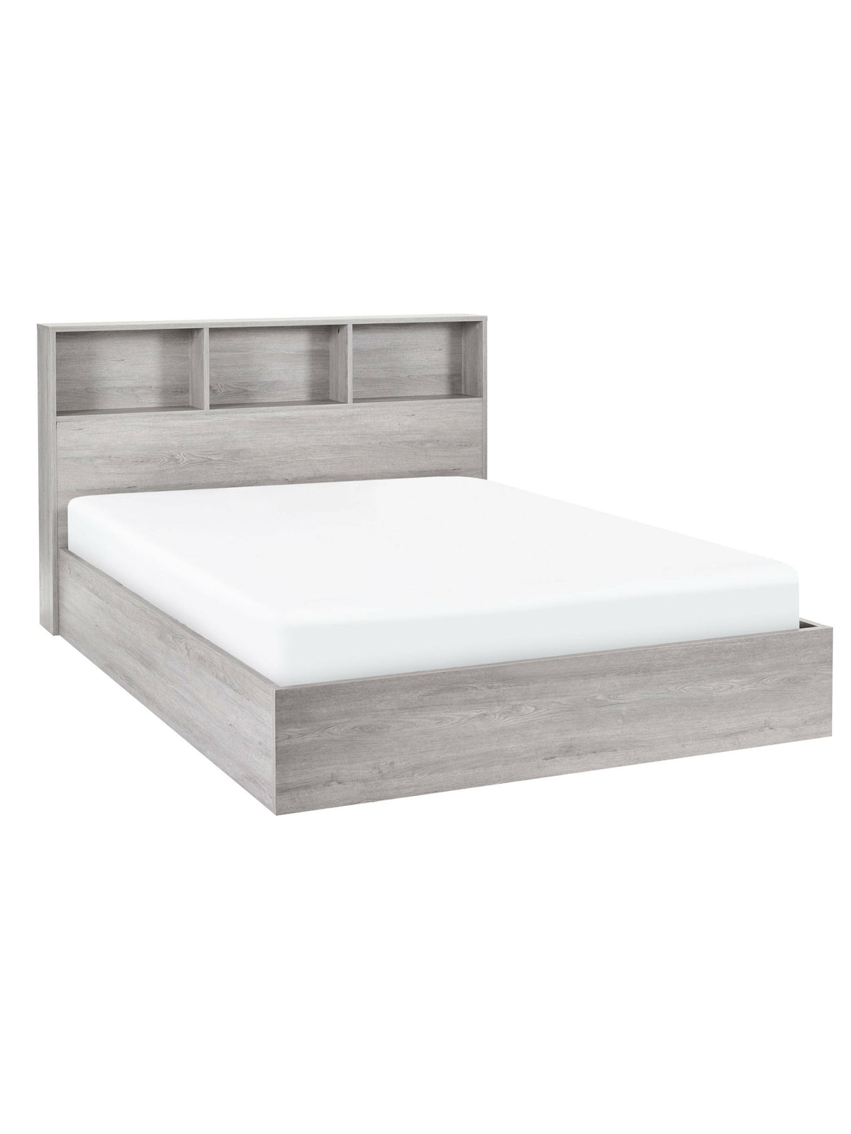 Bali Ottoman Storage Bed - Grey Oak