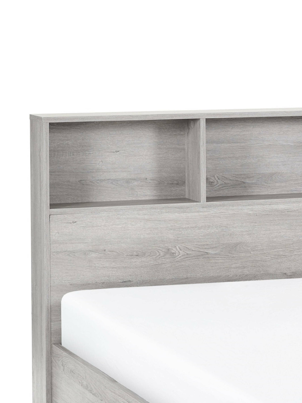 Bali Ottoman Storage Bed - Grey Oak