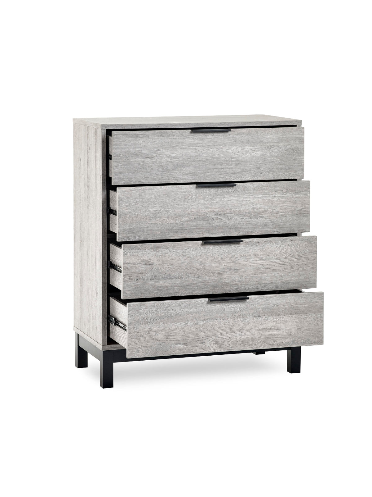 Bali 4 Drawer Chest - Grey Oak