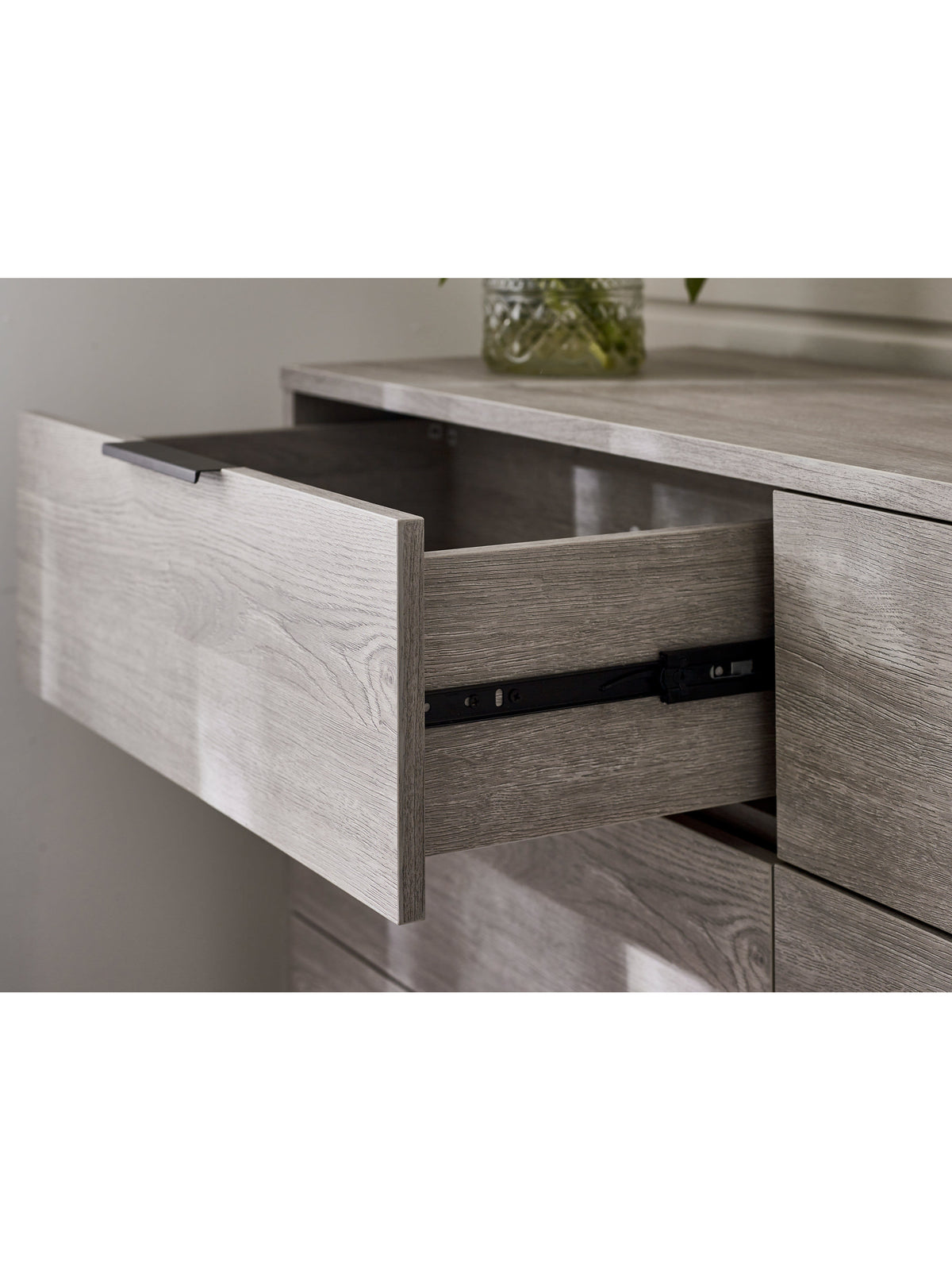 Bali 6 Drawer Wide Chest - Grey Oak