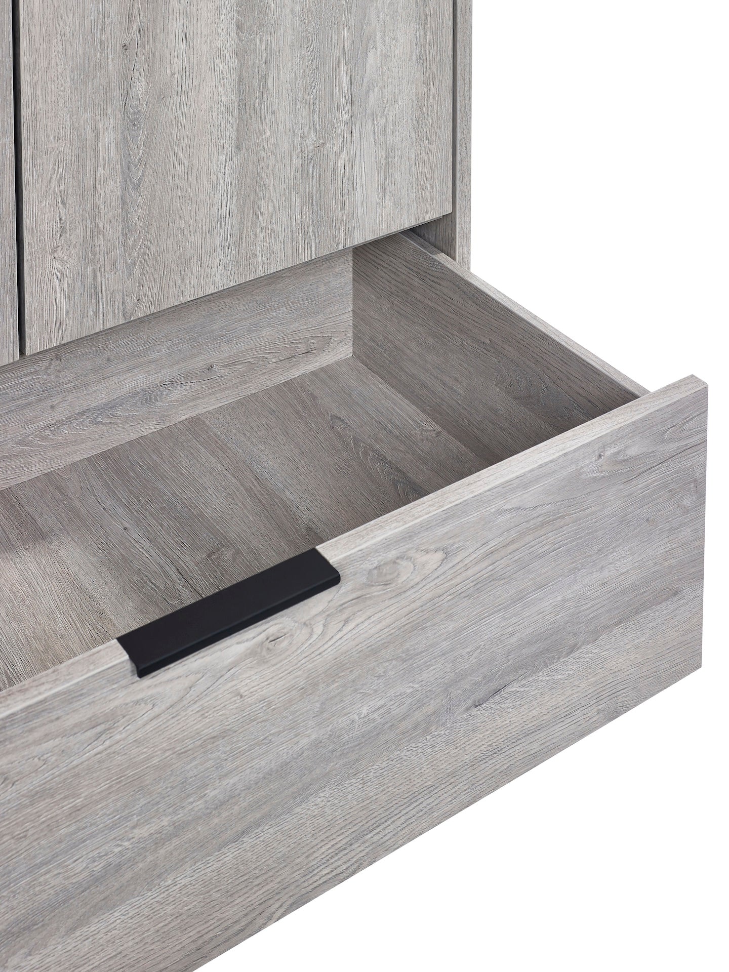 Bali 2 Door 1 Drawer Wardrobe - Grey Oak – Julian Bowen, view 12