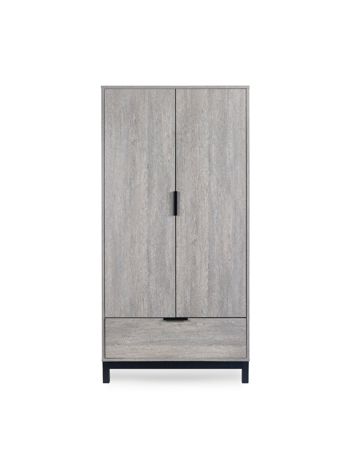 Bali 2 Door 1 Drawer Wardrobe - Grey Oak