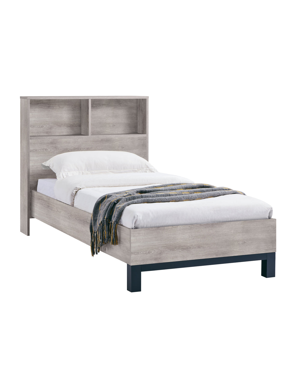 Bali Bookcase Bed- Grey Oak