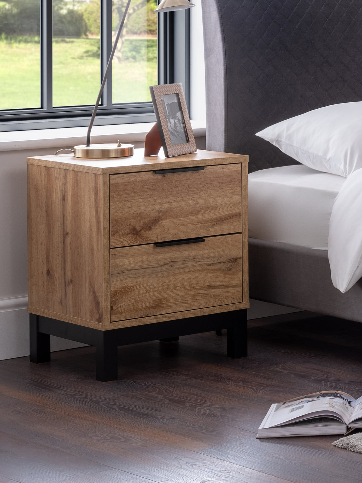 Bali 2 Drawer Bedside