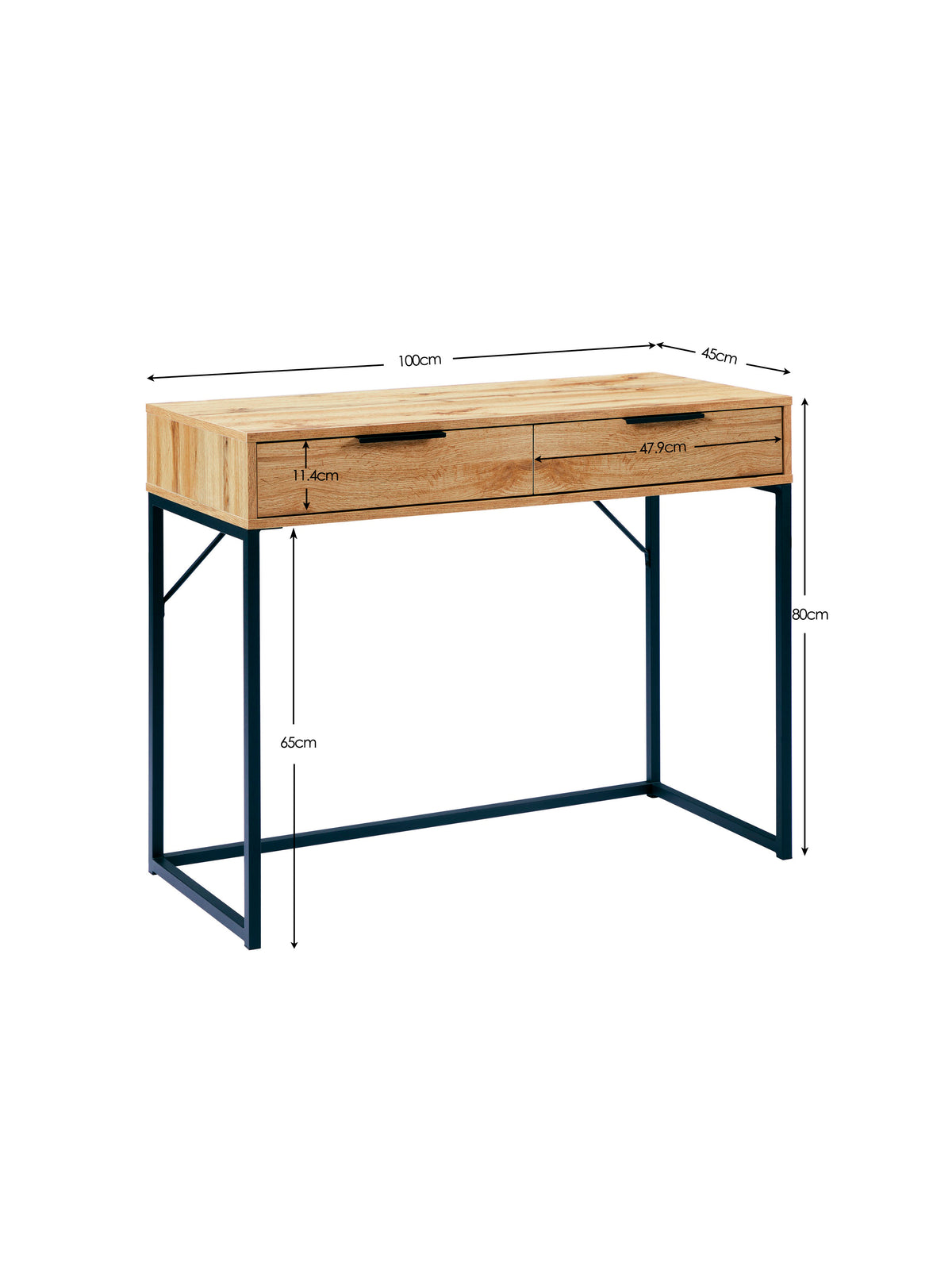 Bali 2 Drawer Dressing Table/Desk