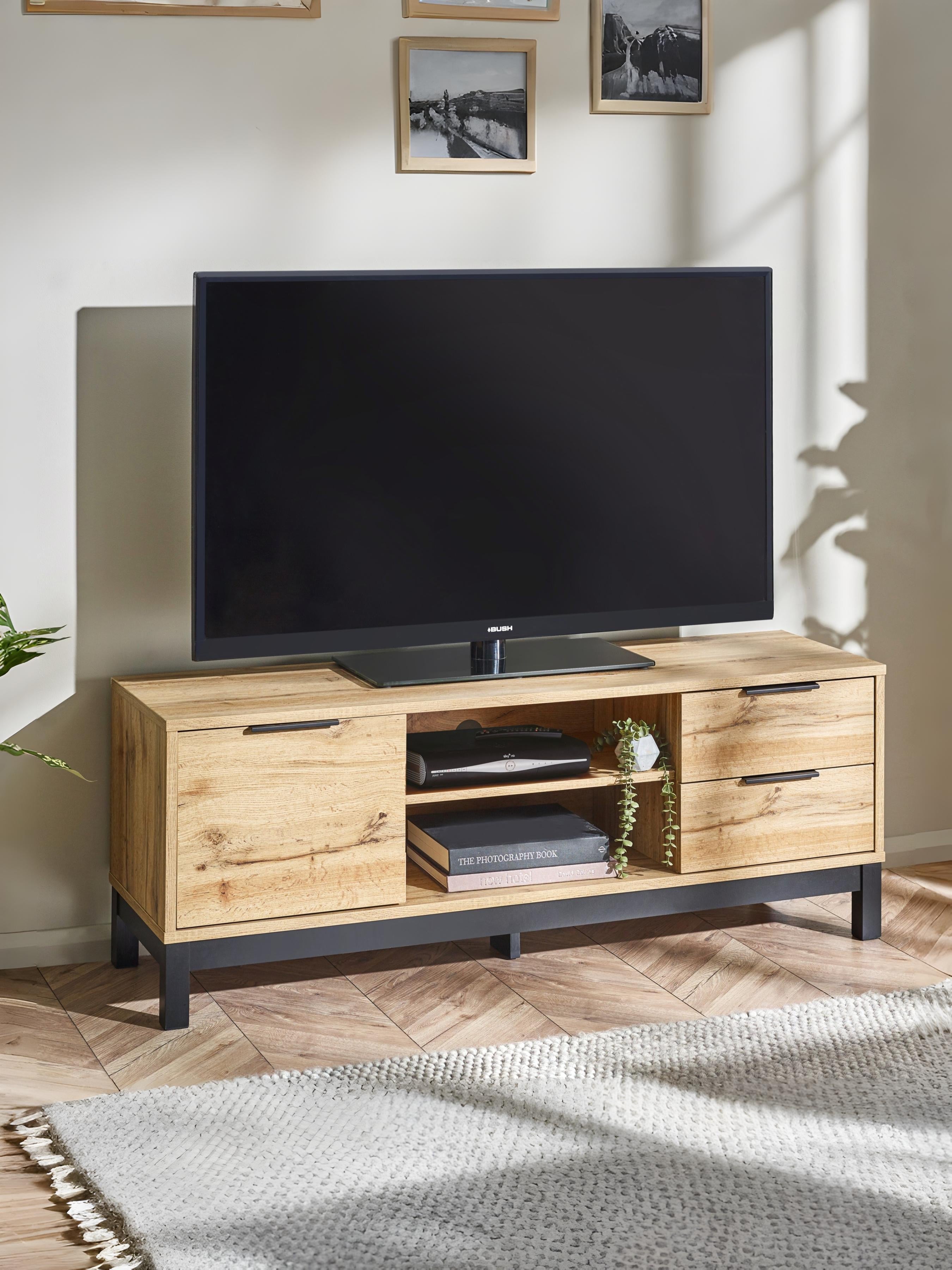 Bali TV Unit - Light Oak – Julian Bowen, view 2