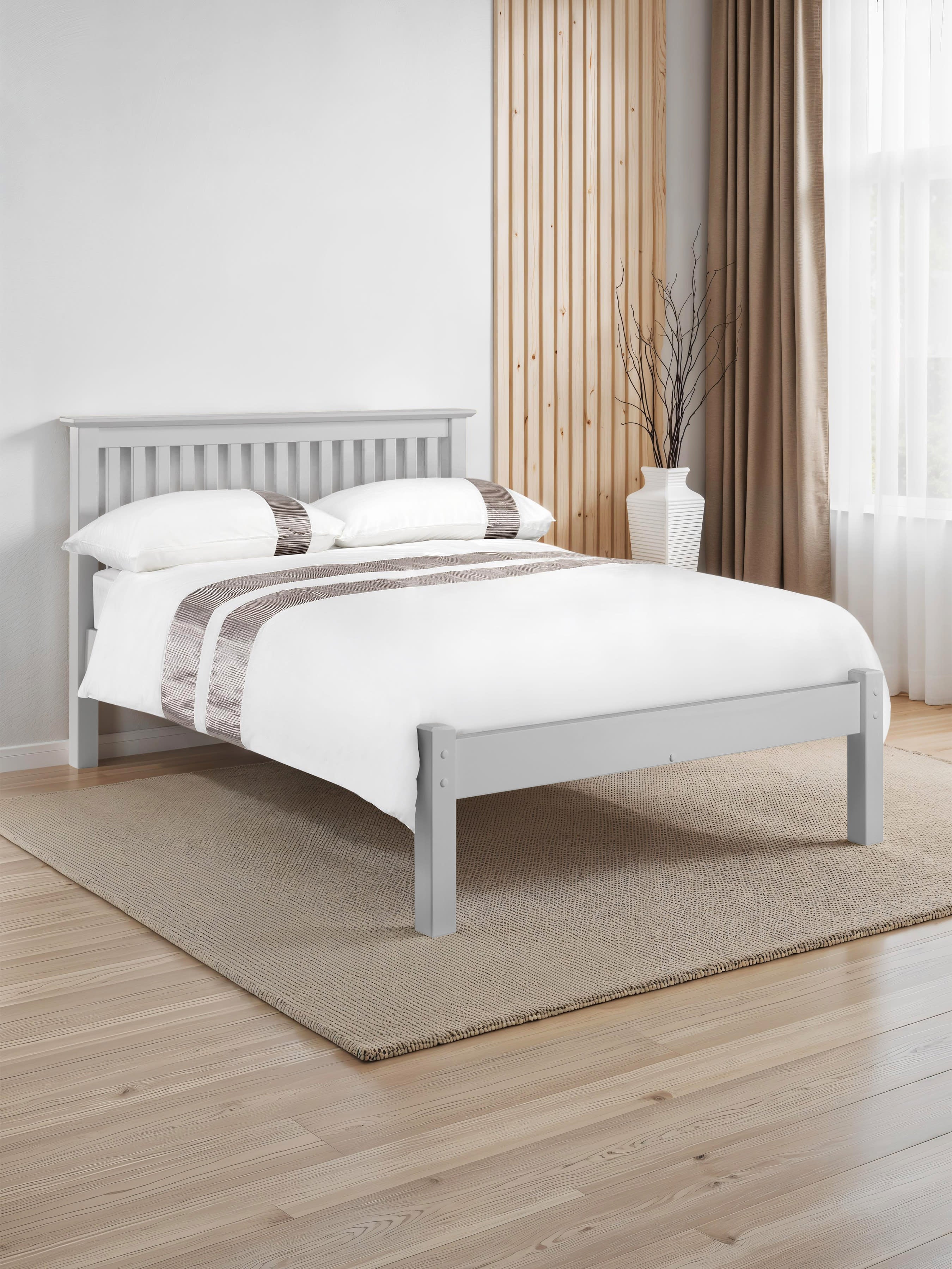 Barcelona Dove Grey Low Footend Bed