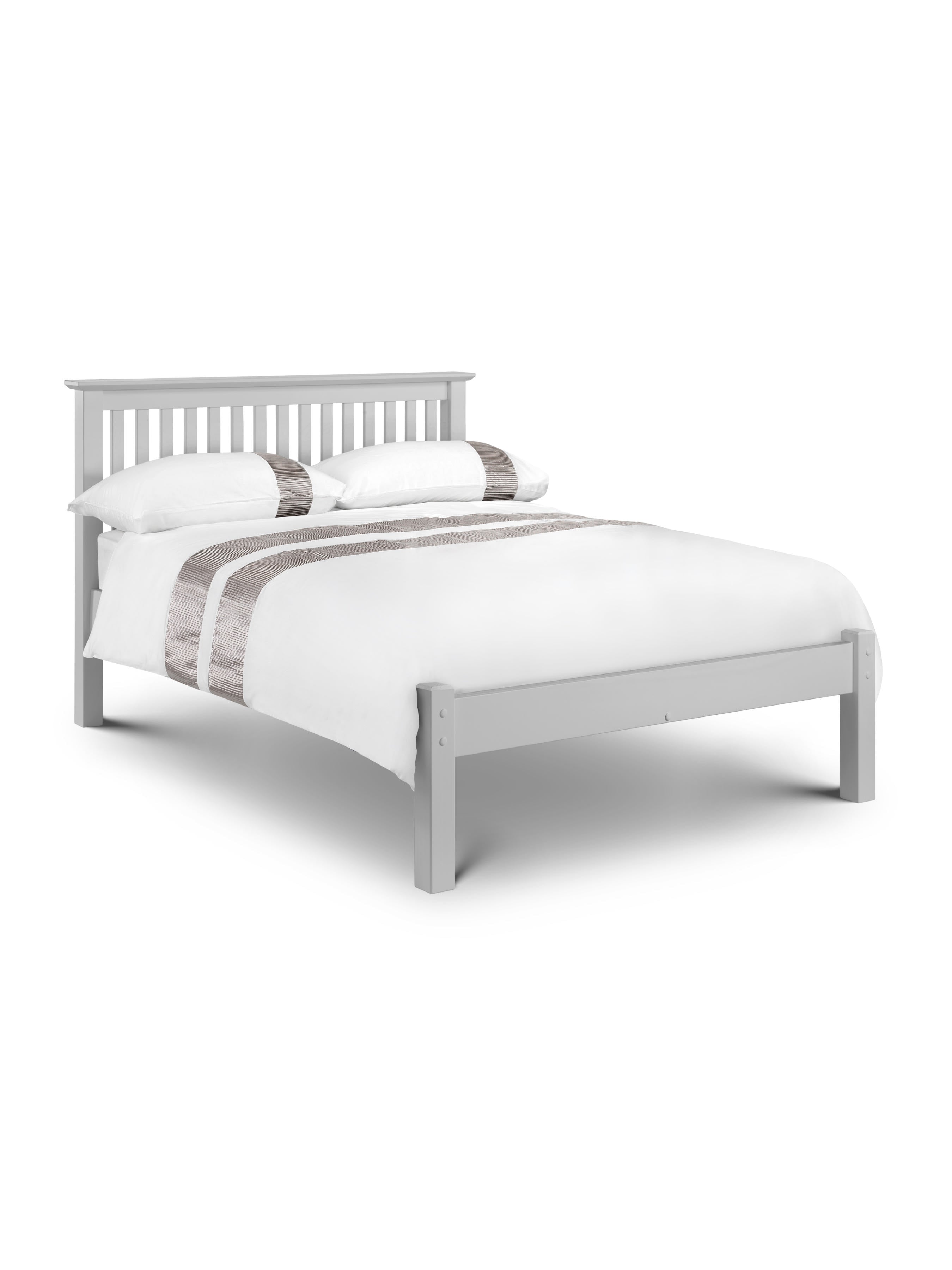 Barcelona Dove Grey Low Footend Bed