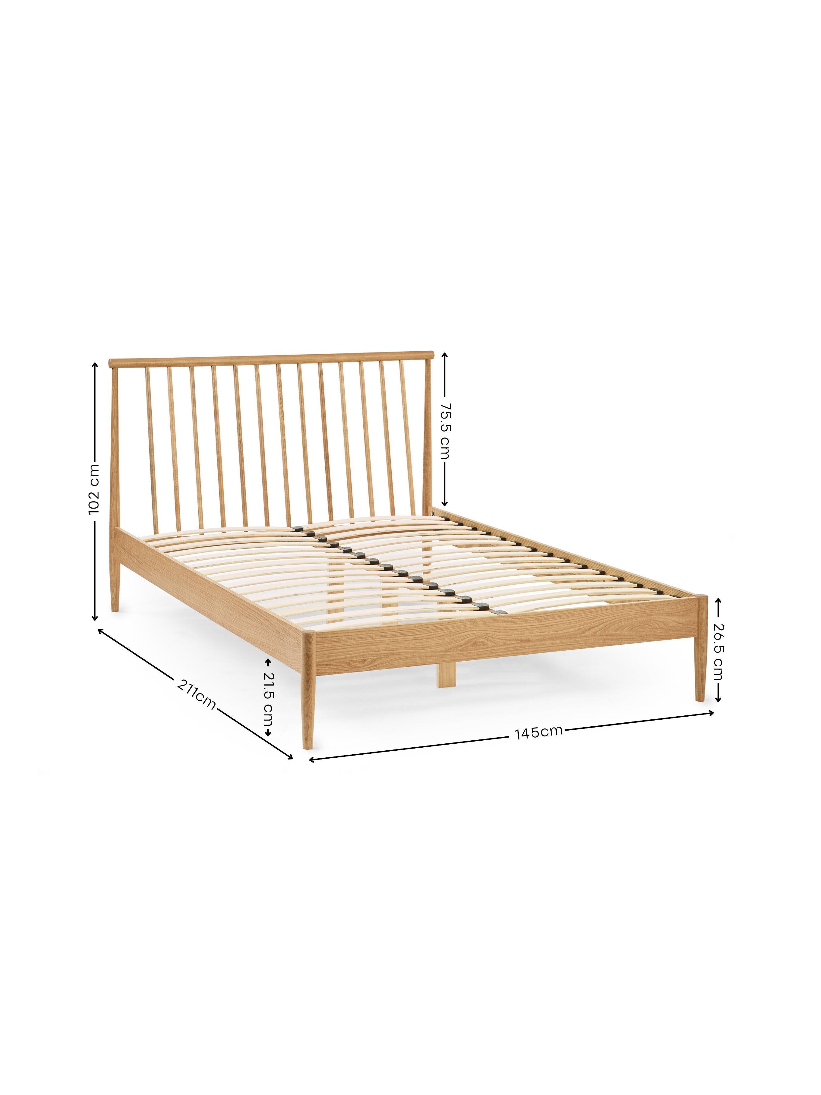 Belton Oak Spindle Bed