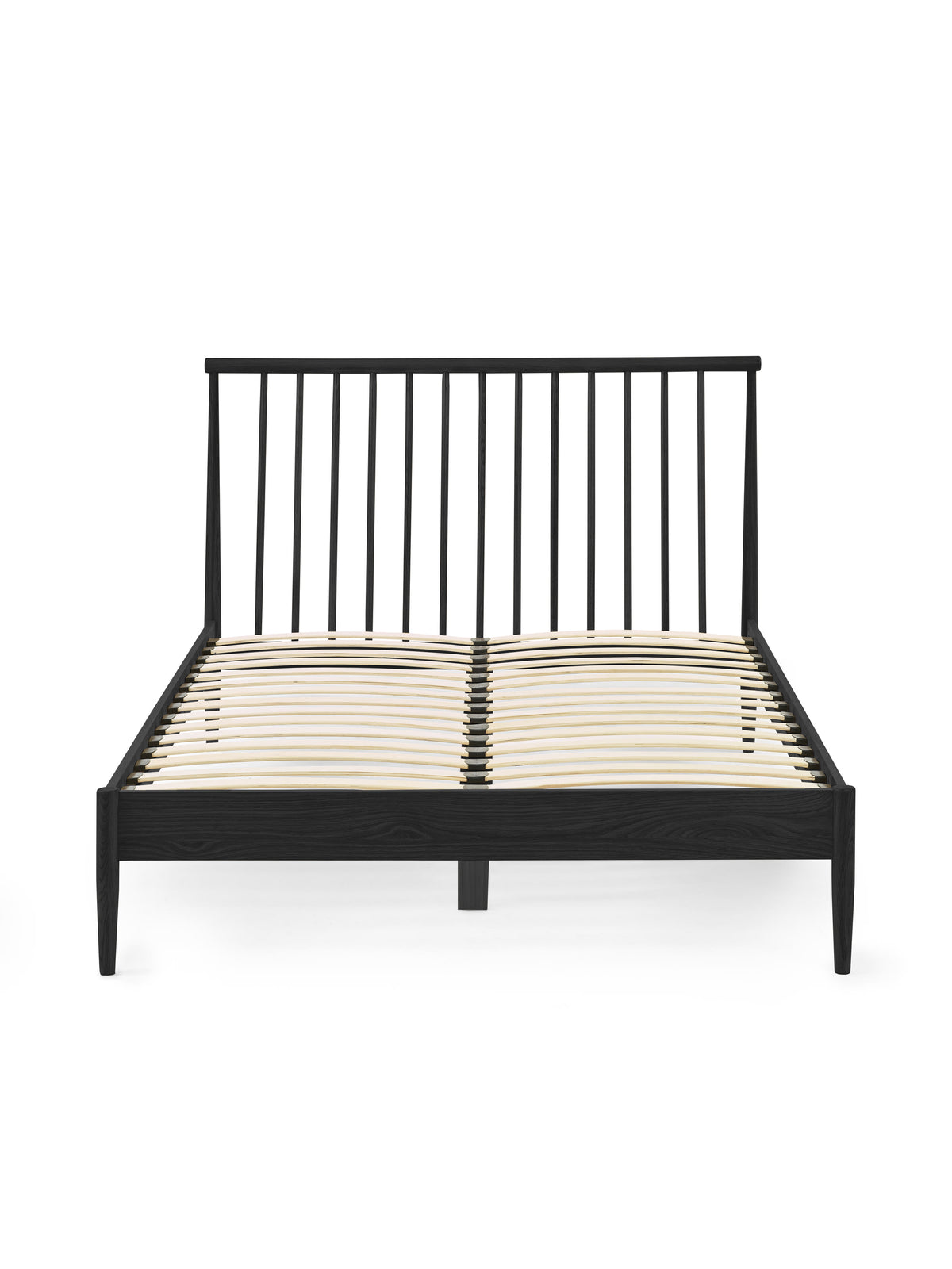 Belton Black Spindle Size Bed Frame – Black Oak Effect