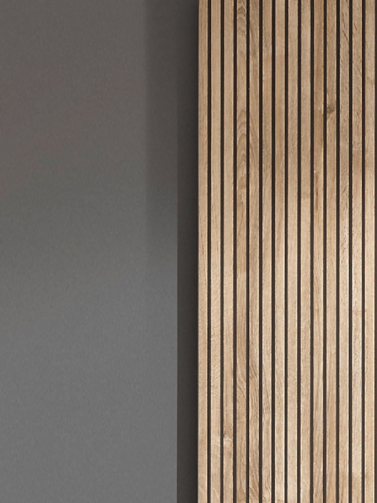 Berno Light Oak and Dark Grey Sliding 2 Door Wardrobe With Mirror – Light Oak Effect and Dark Grey