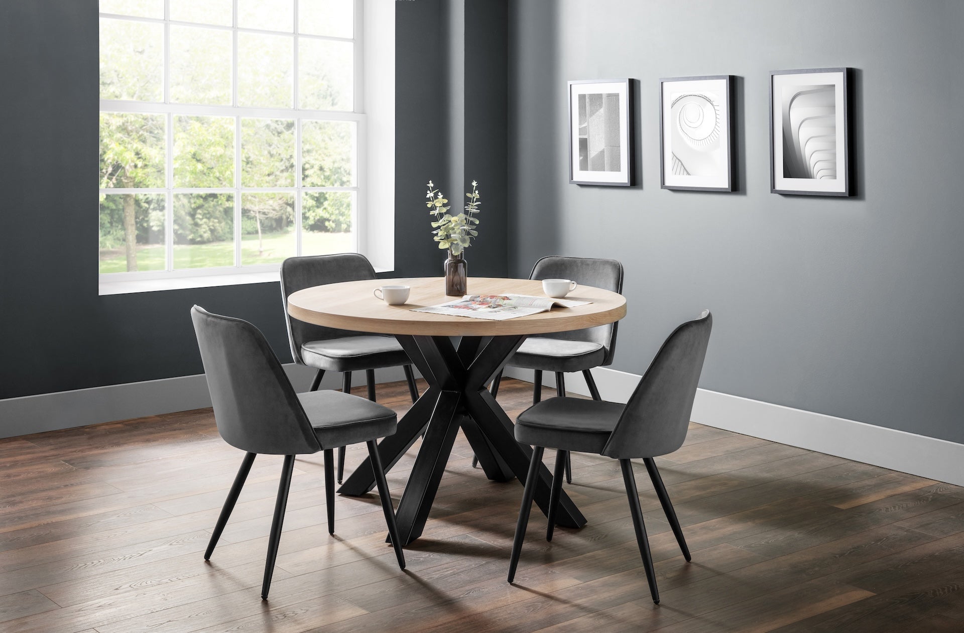 Berwick Round Dining Table – Julian Bowen, view 10