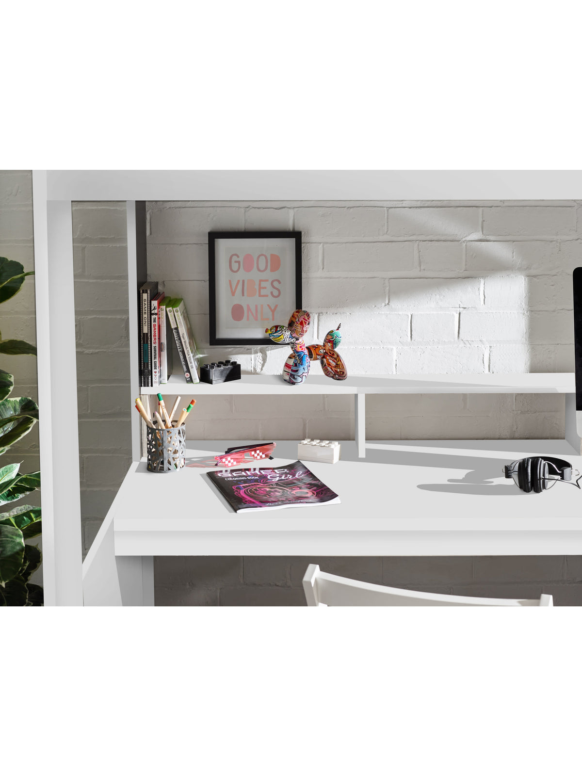 Blaze Gaming Highsleeper Bed - All White