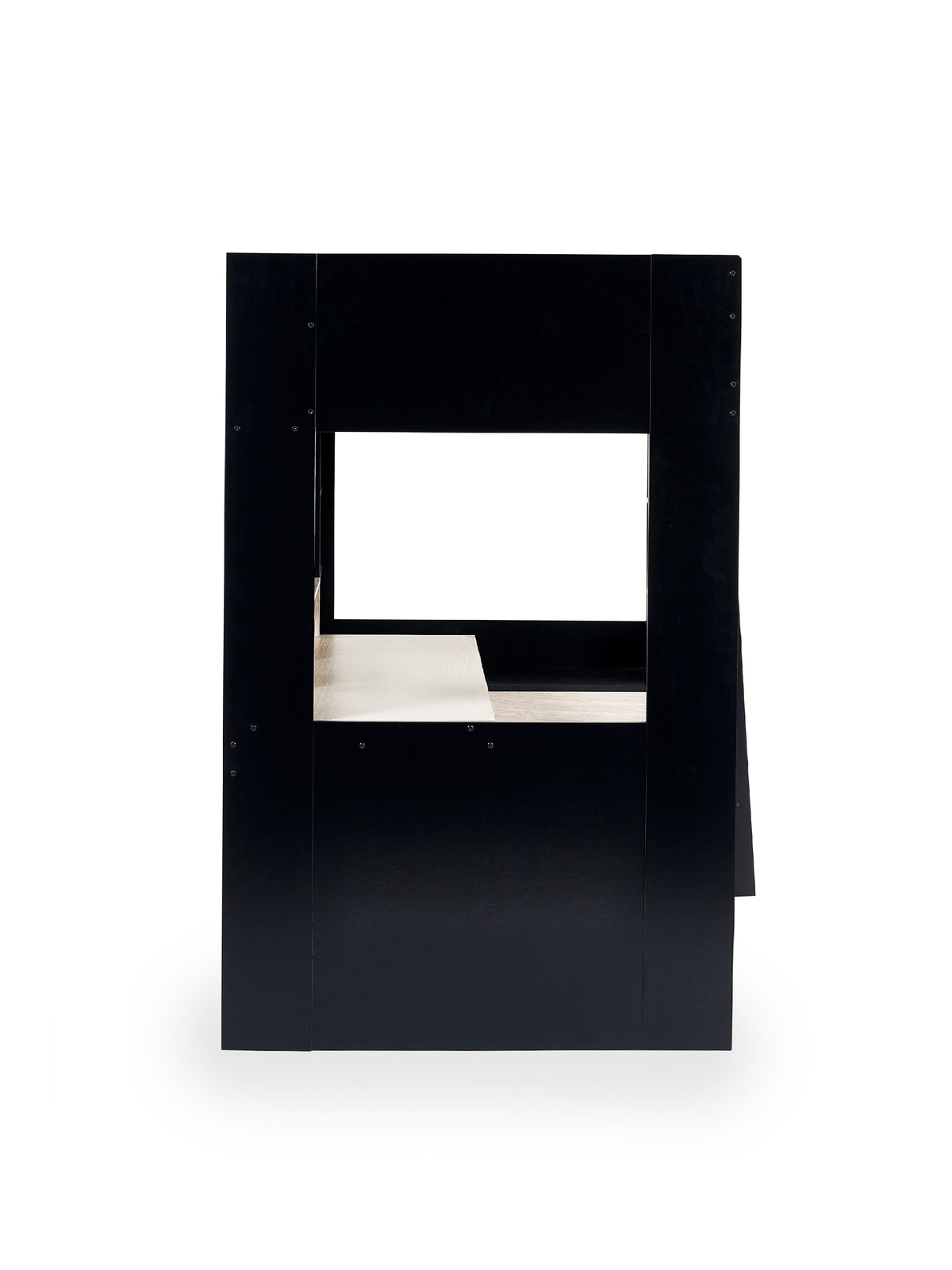 Blaze Gaming Highsleeper Bed - Black And Pale Wood