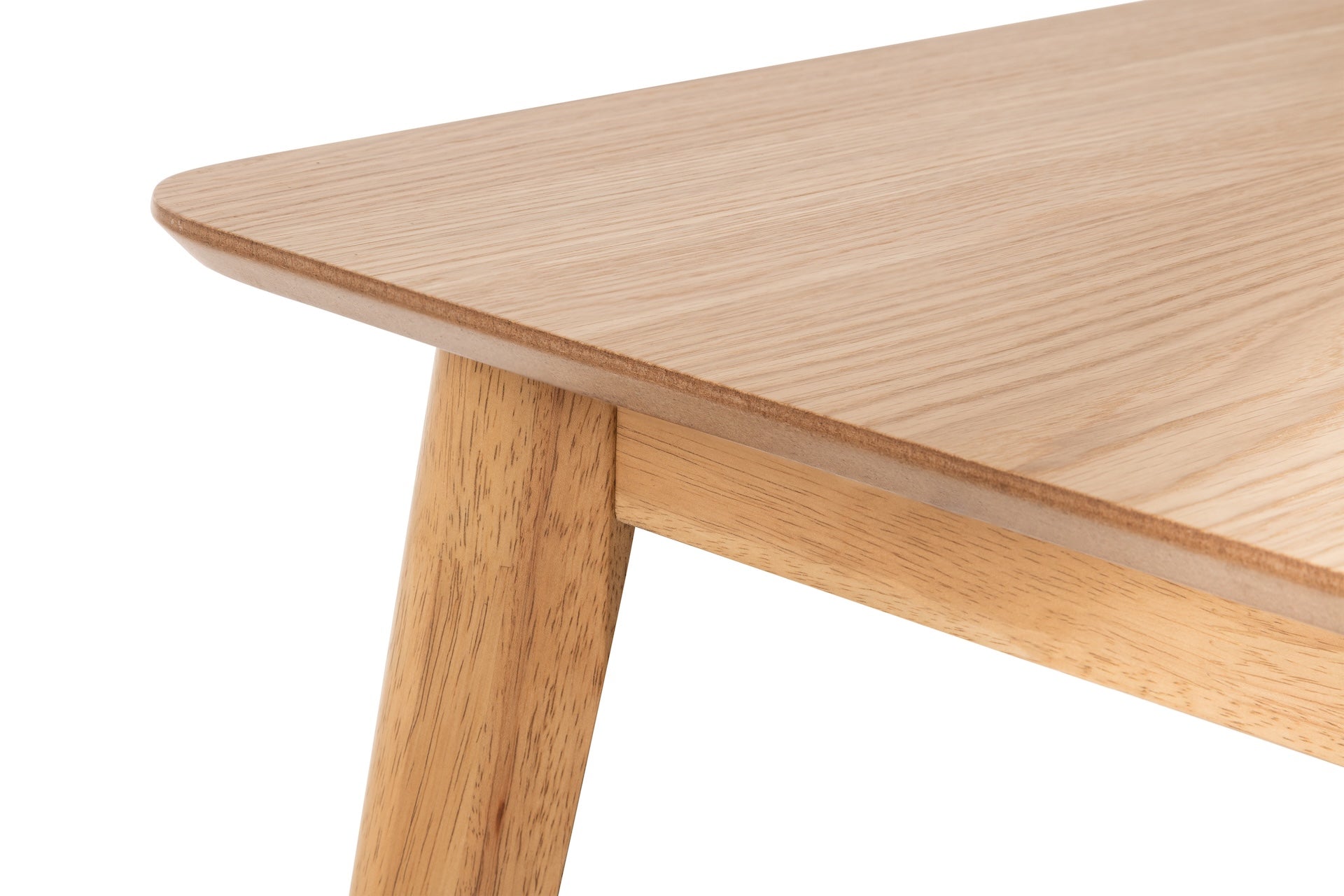 Boden Oak Veneer Rectangular Table With Tapered Legs – Julian Bowen, view 4