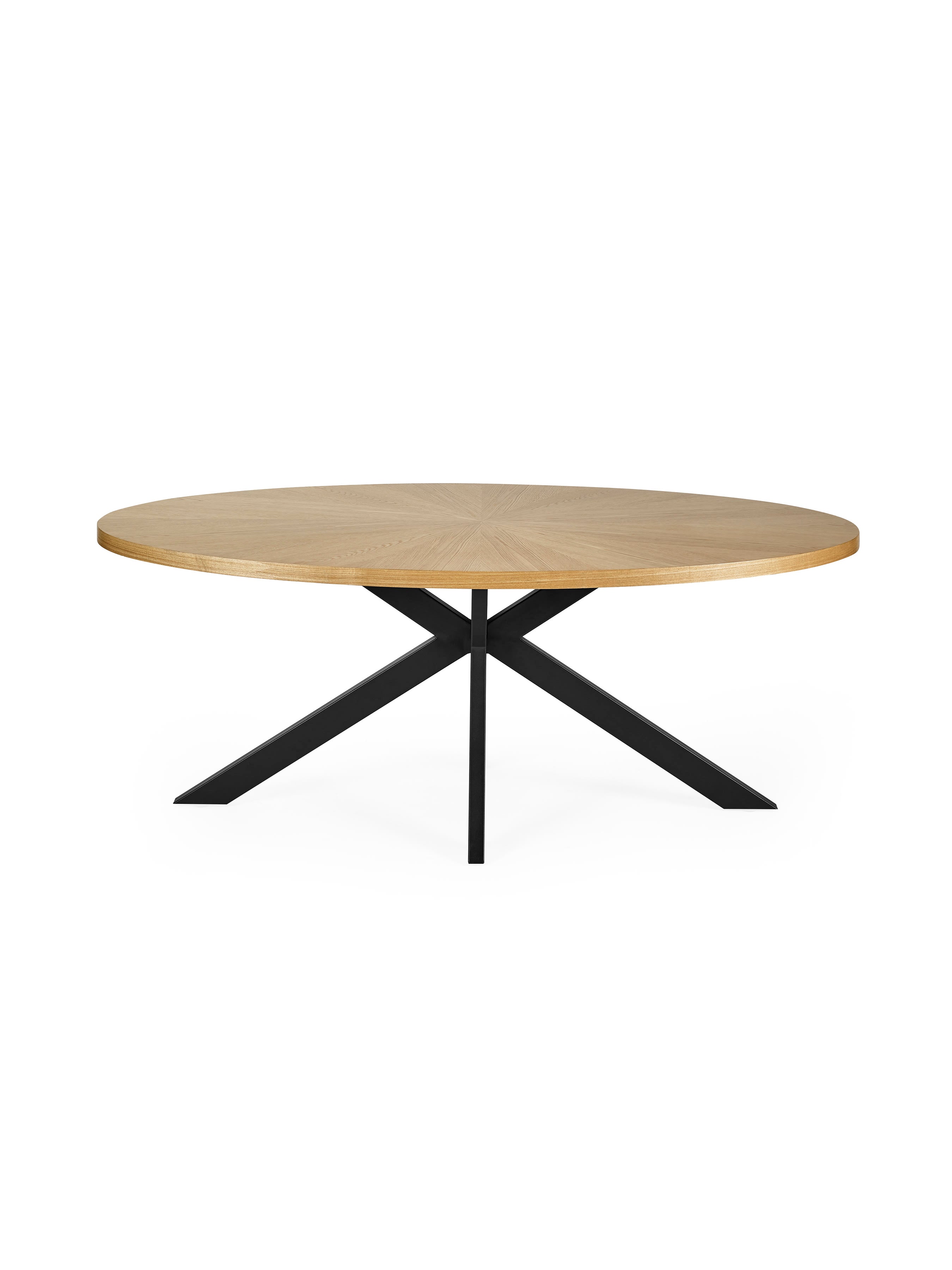 Bondi Oak Effect Oval 4-6 Seater Dining Table